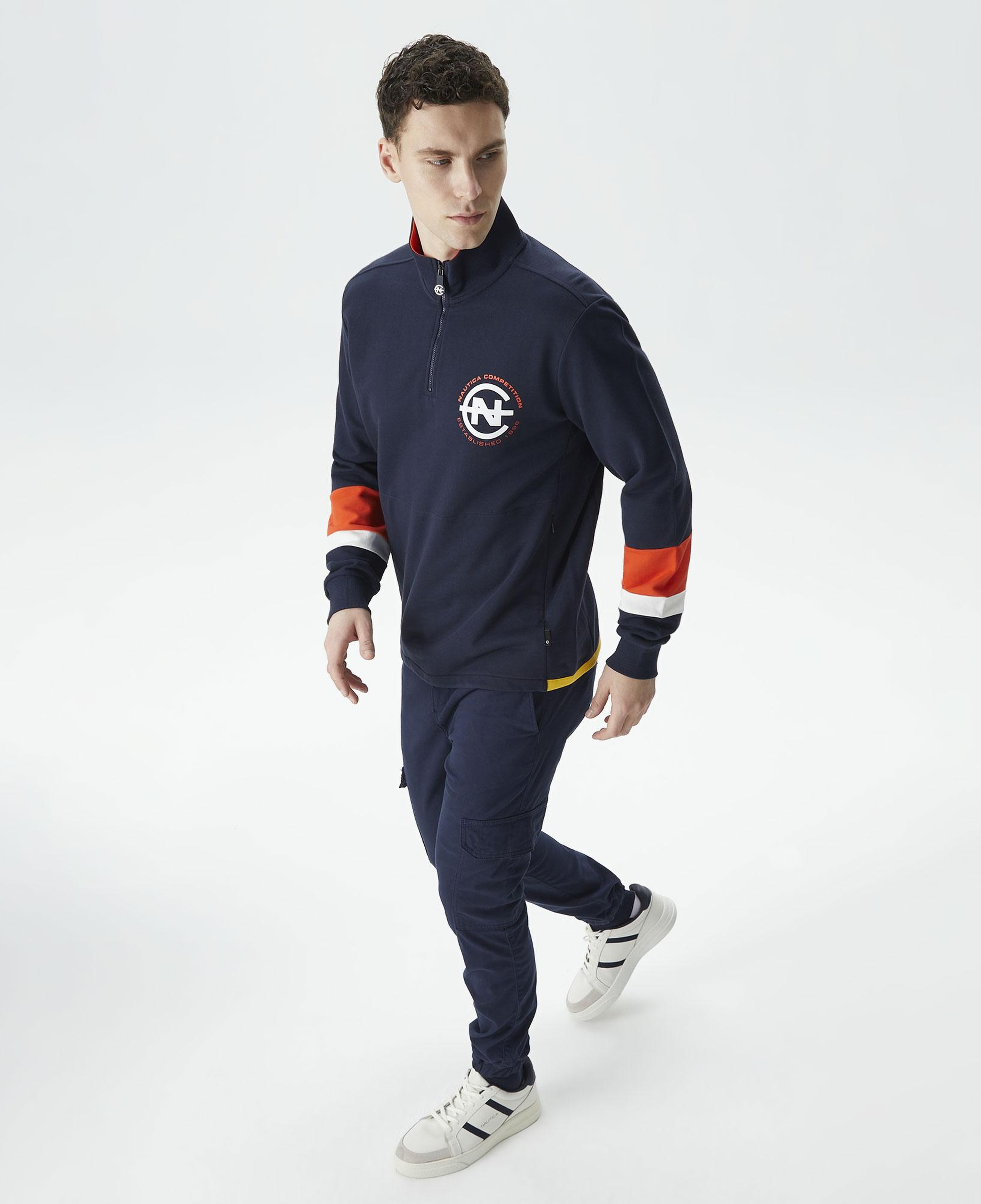 Nautica Erkek Lacivert Standart Fit Sweatshirt