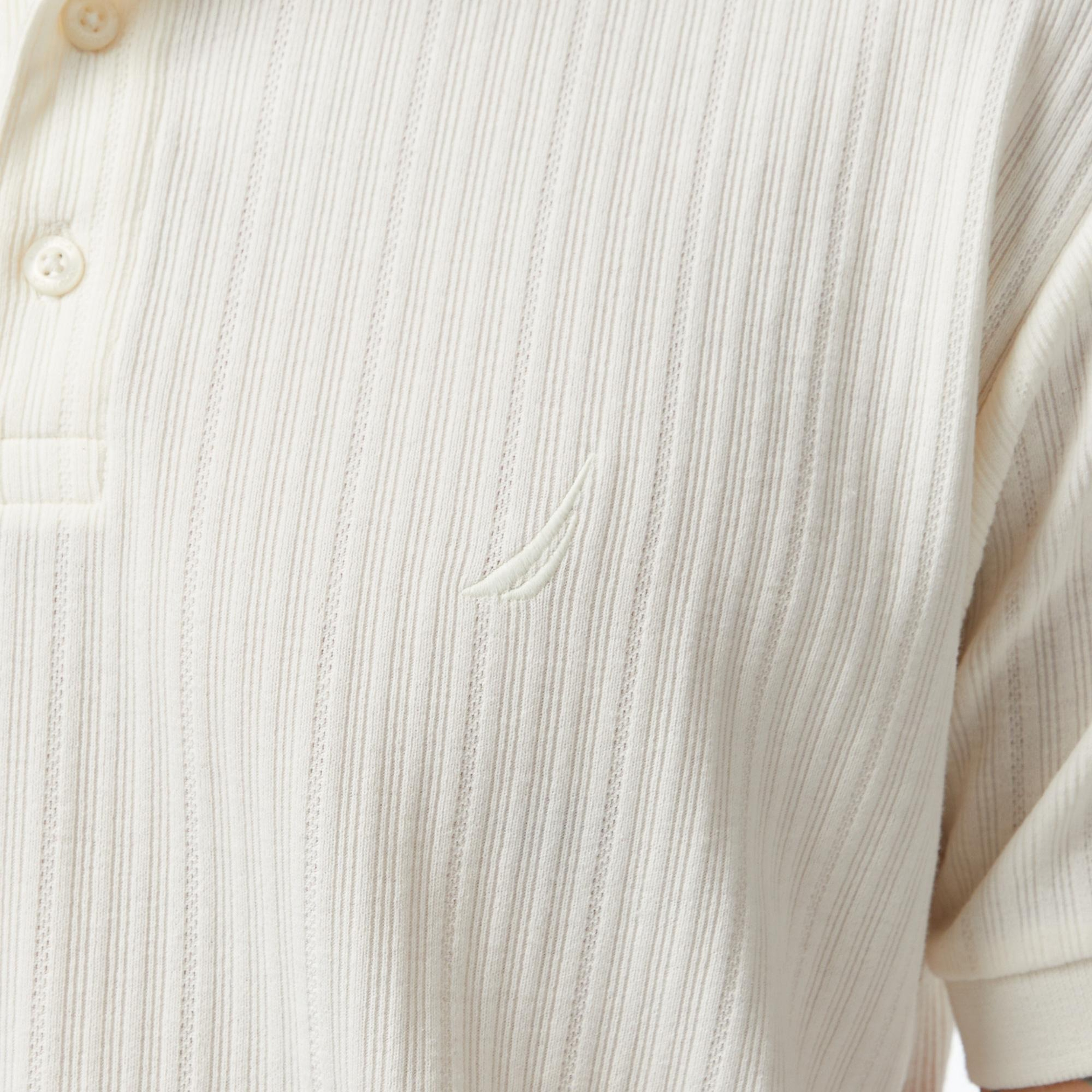 Nautica Erkek Krem Rengi Regular Fit Polo Yaka T-Shirt