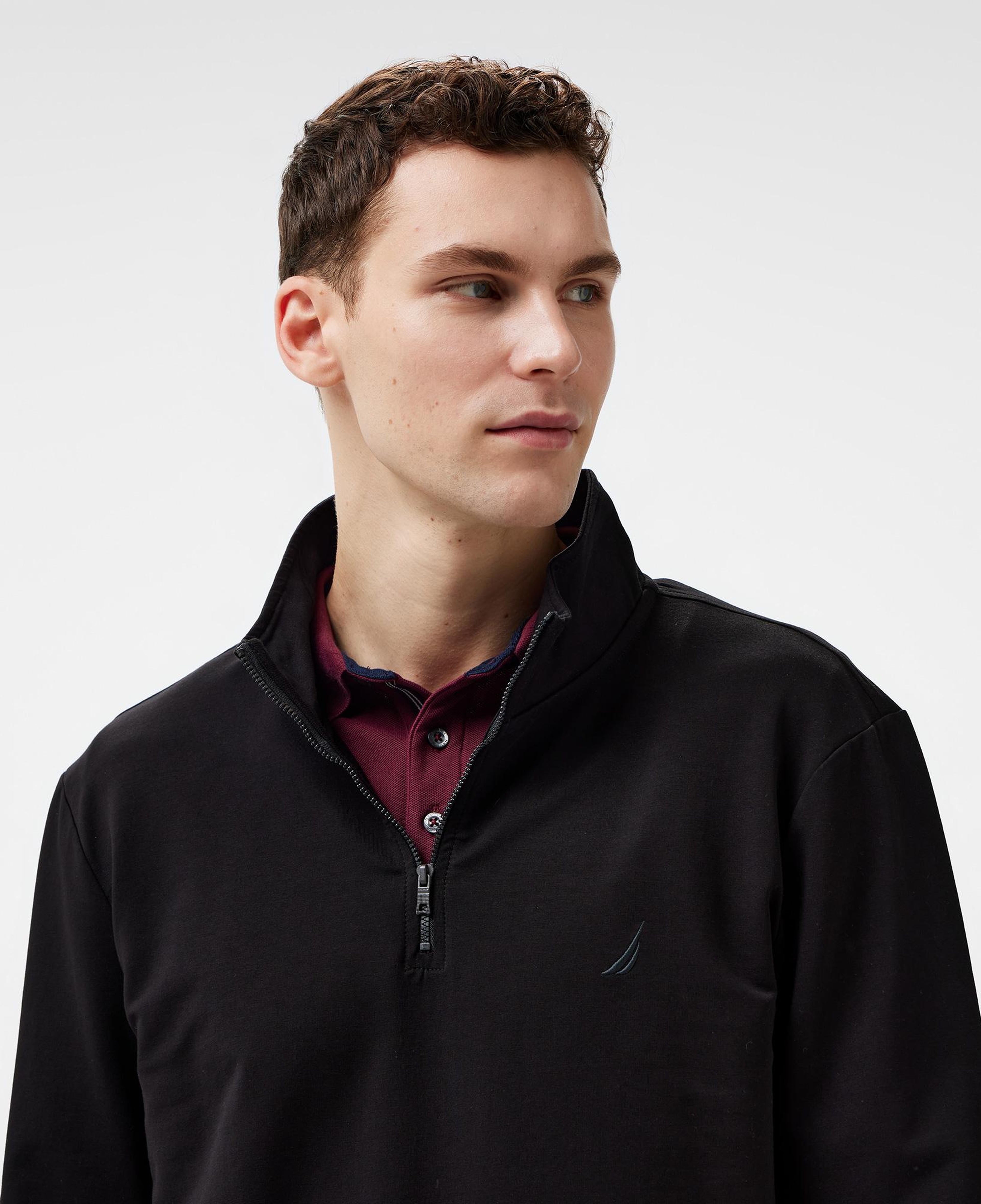 Nautica Erkek Siyah Regular Fit Sweatshirt
