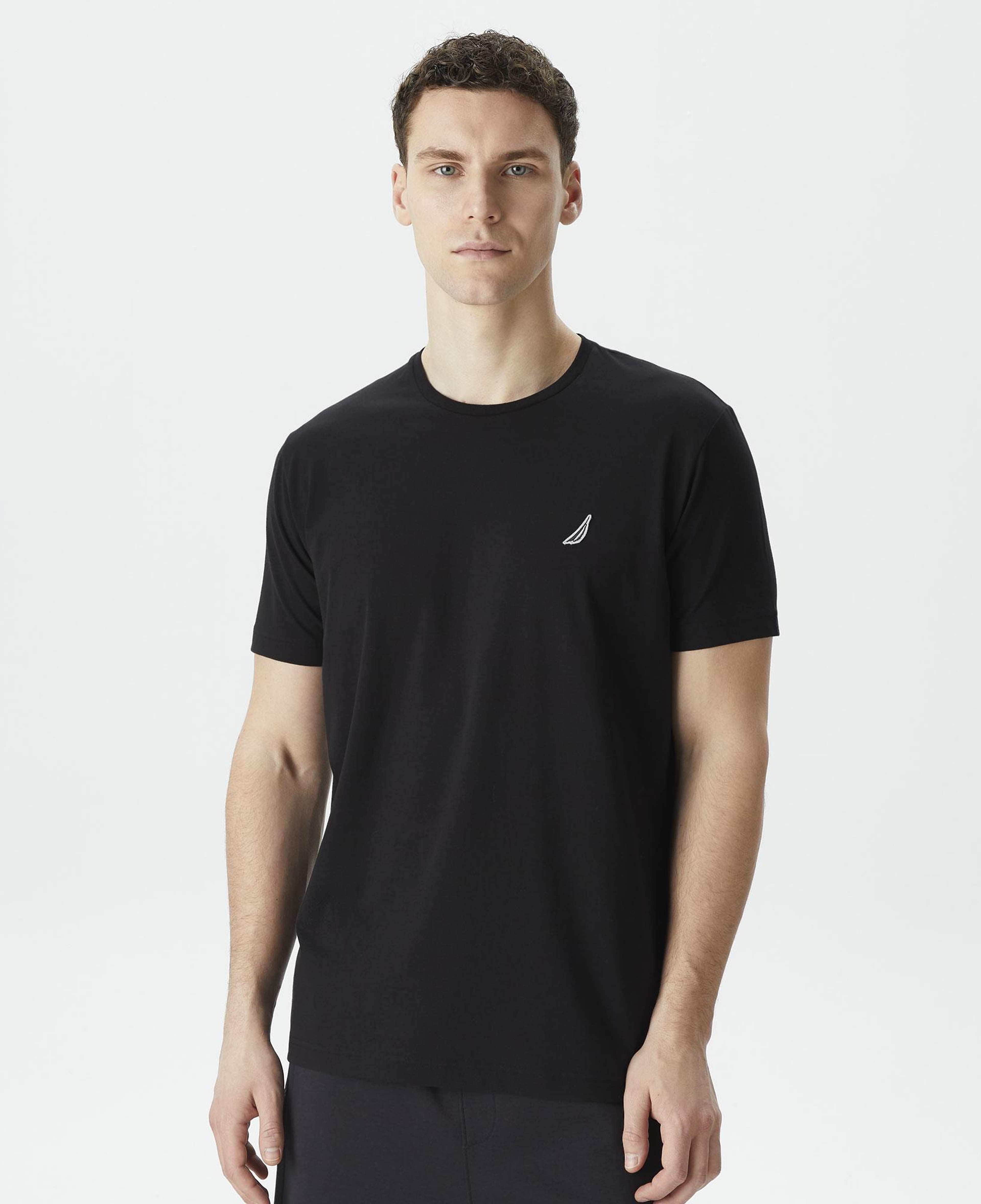 Nautica Erkek Siyah Standart Fit T-Shirt