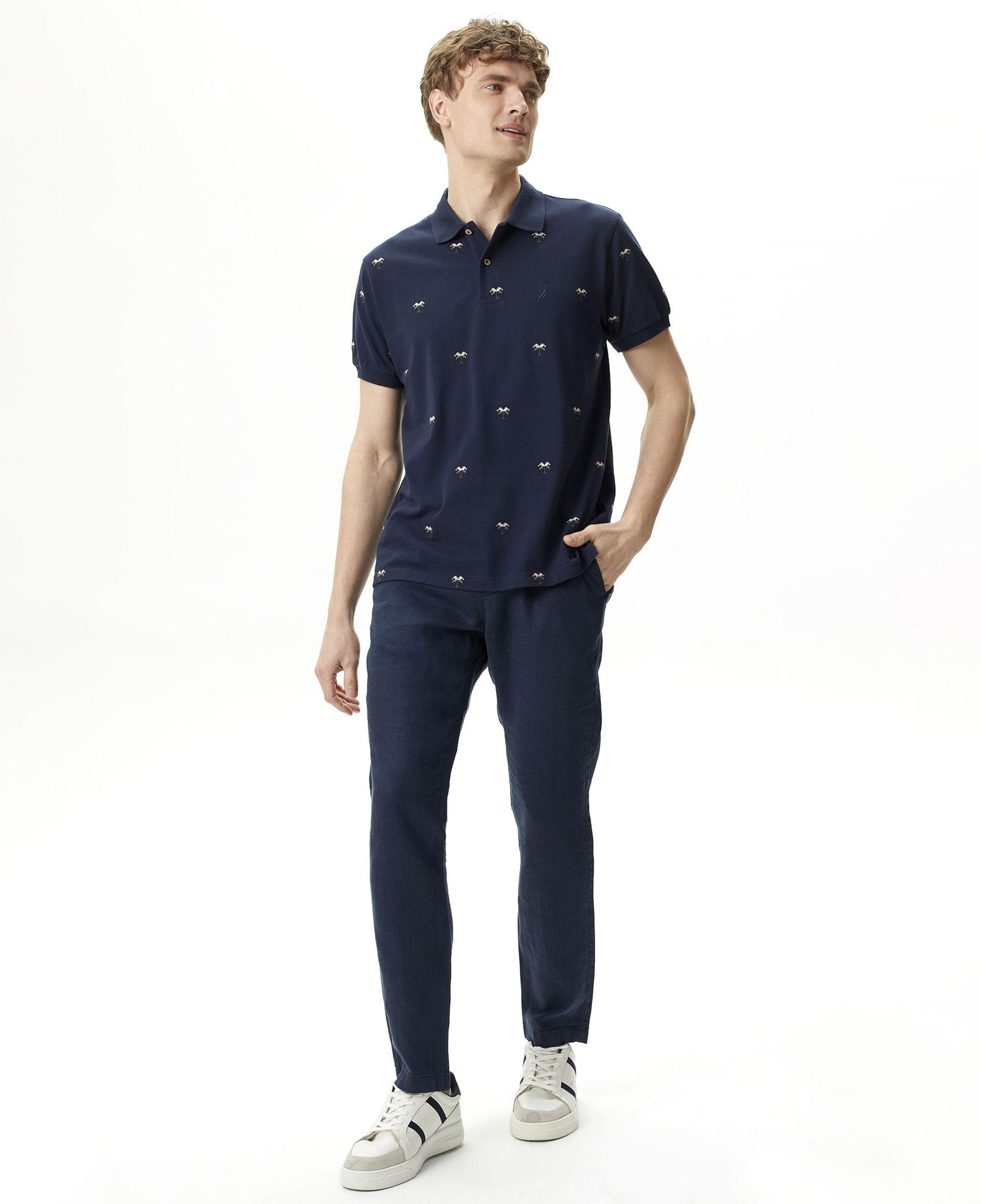 Nautica Erkek Lacivert Keten Pantolon