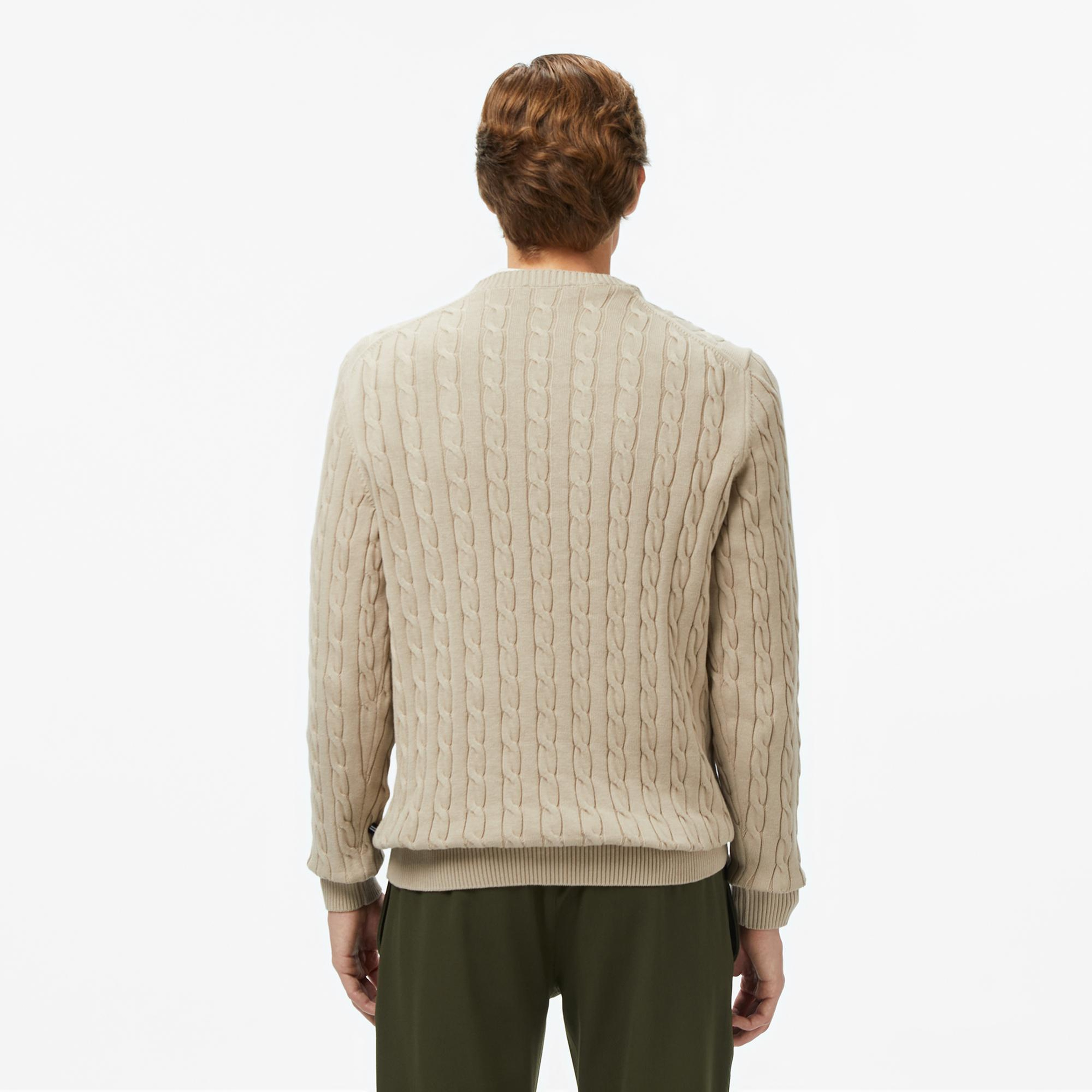 Nautica Erkek Bej Classic Fit Kazak