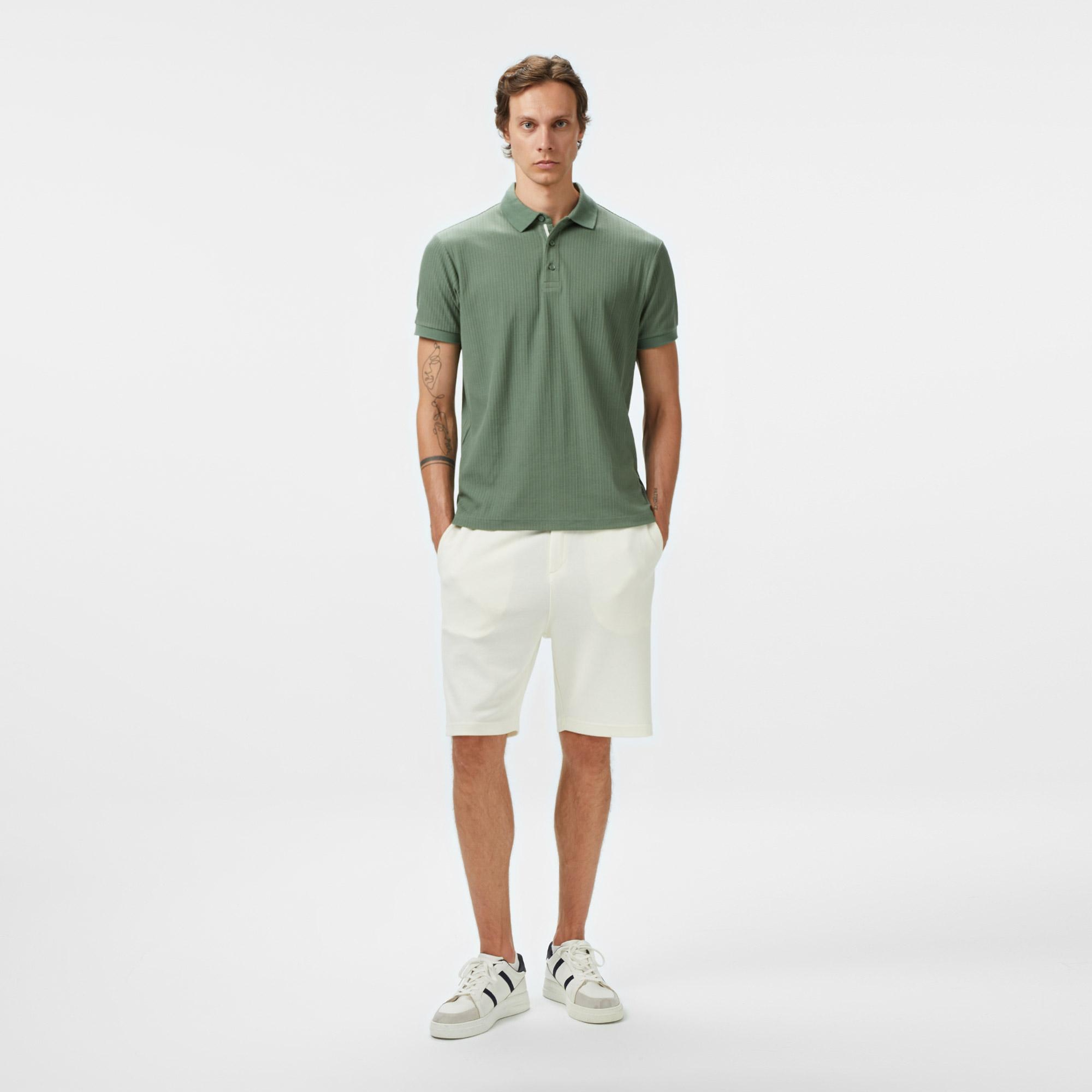 Nautica Erkek Yeşil Regular Fit Polo Yaka T-Shirt