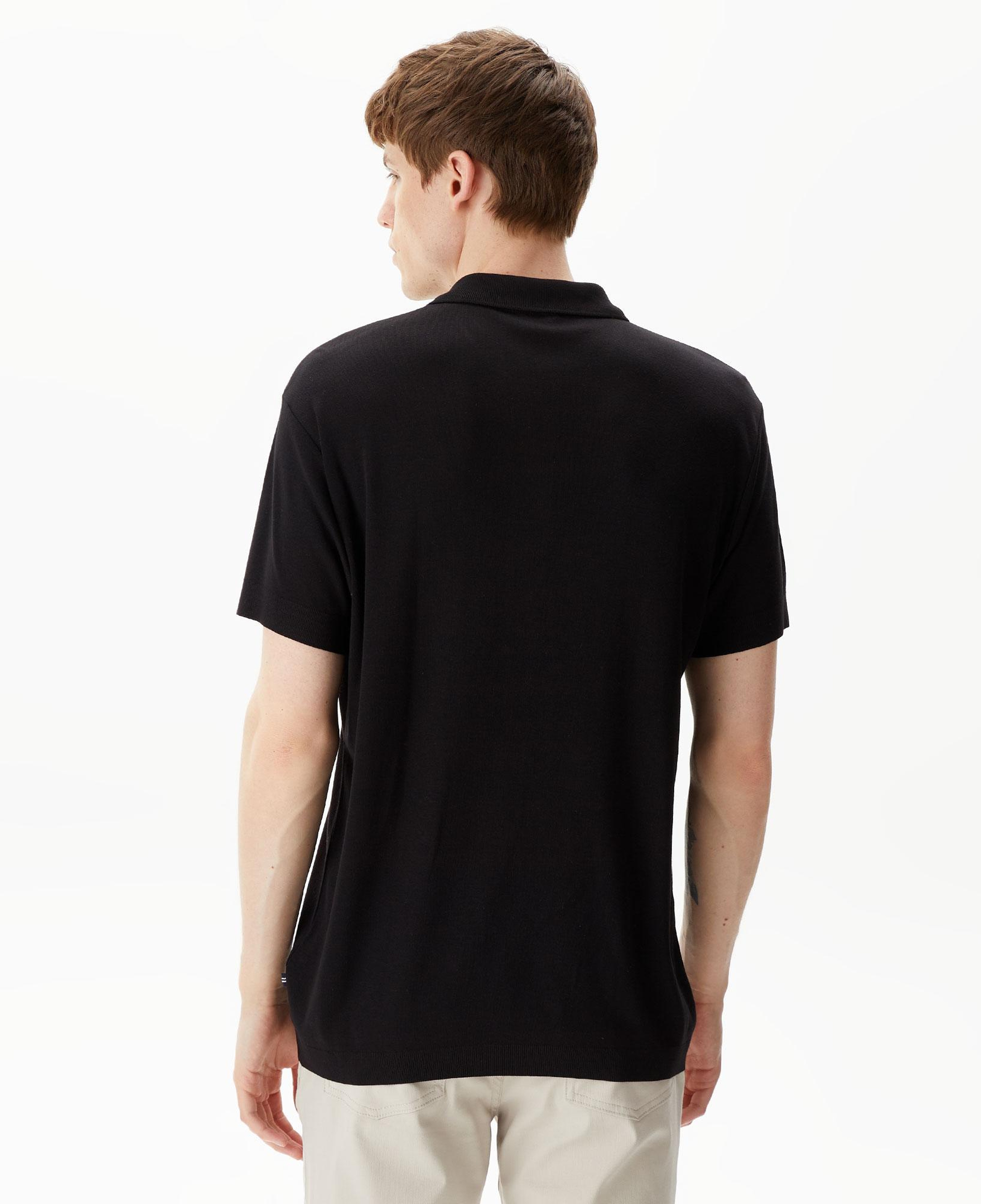 Nautica Erkek Siyah Classic Fit Kısa Kollu Polo Yaka T-Shirt