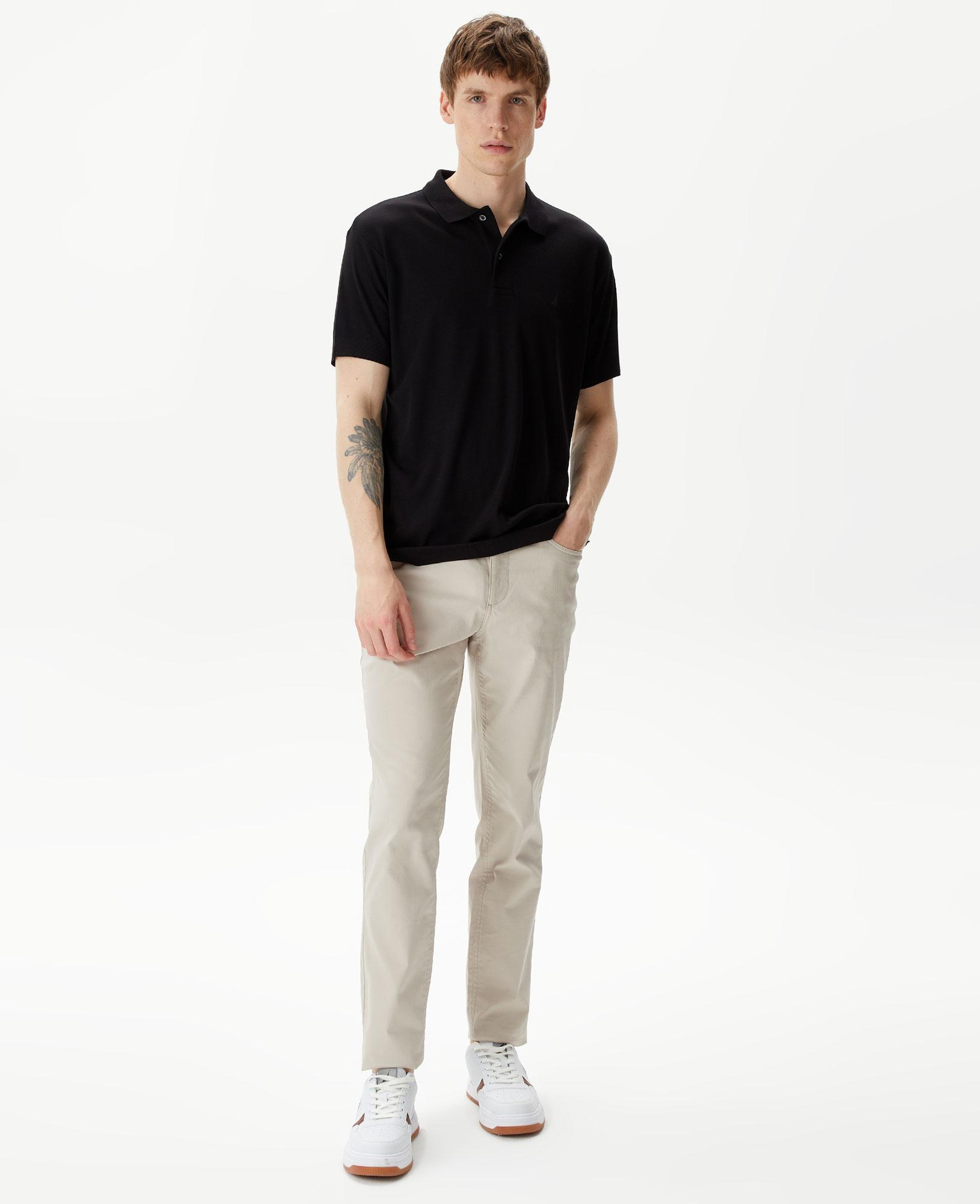 Nautica Erkek Siyah Classic Fit Kısa Kollu Polo Yaka T-Shirt