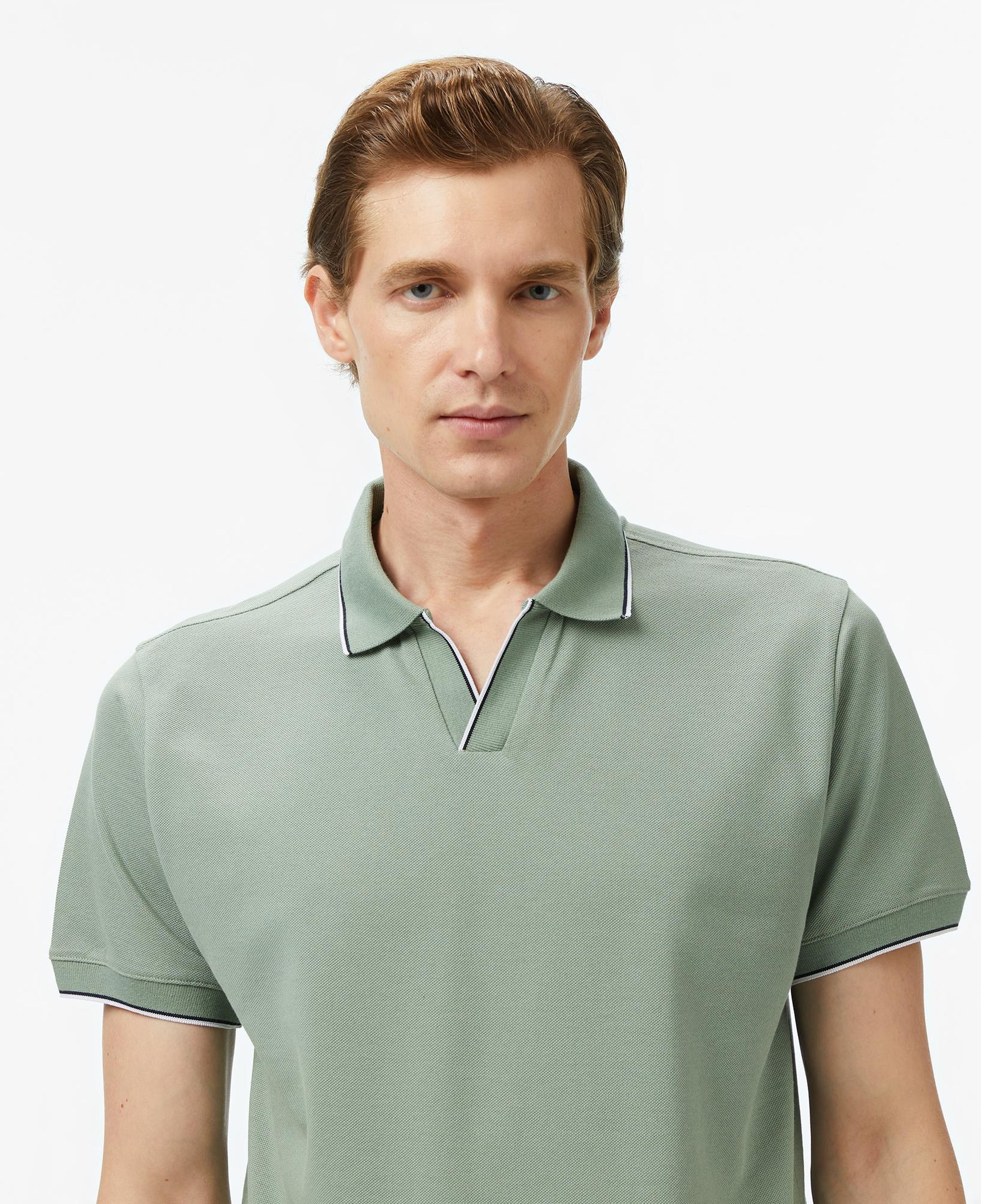 Nautica Erkek Yeşil Classic Fit Polo Yaka T-Shirt