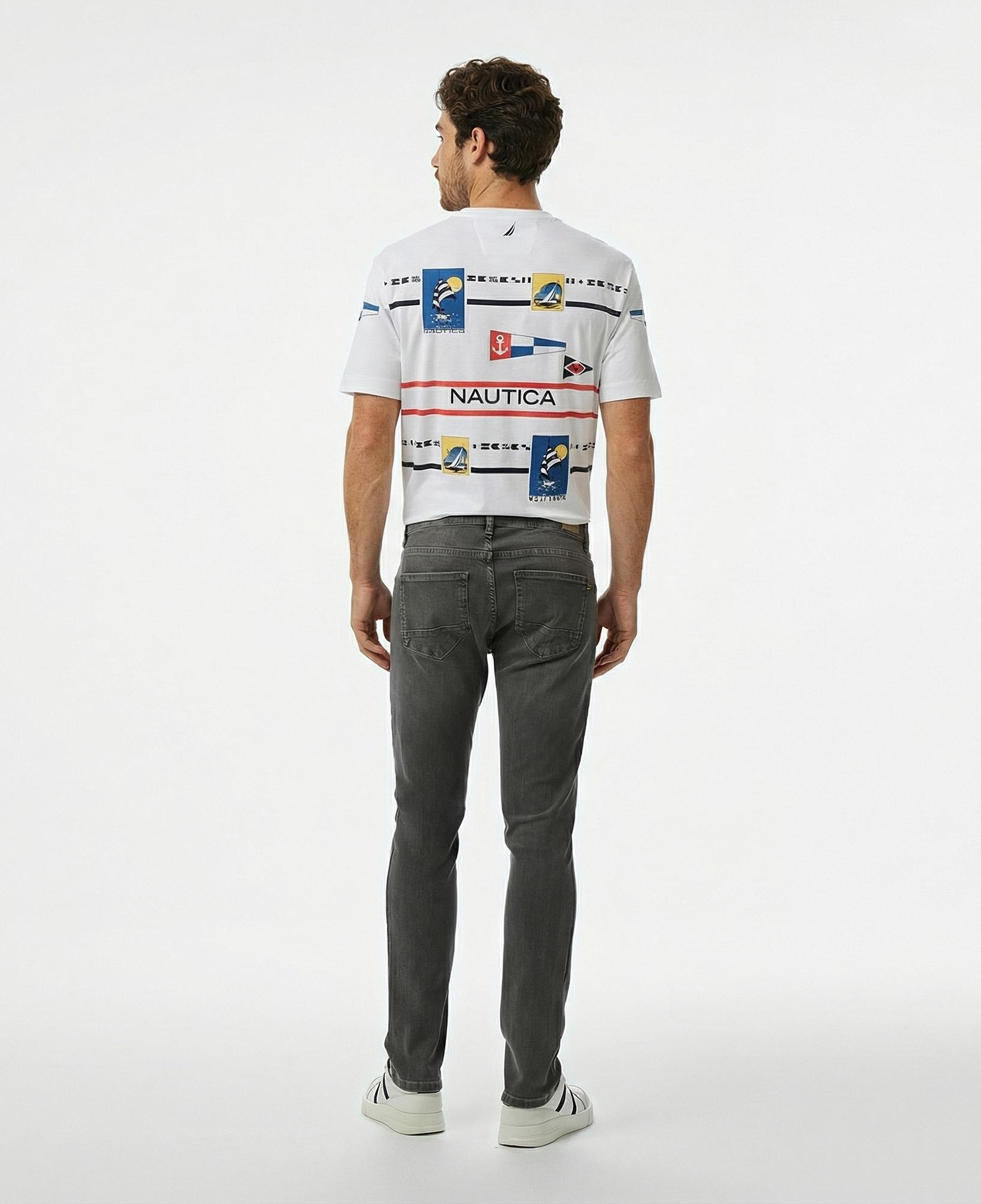 Nautica Erkek Gri Slim Fit Pantolon