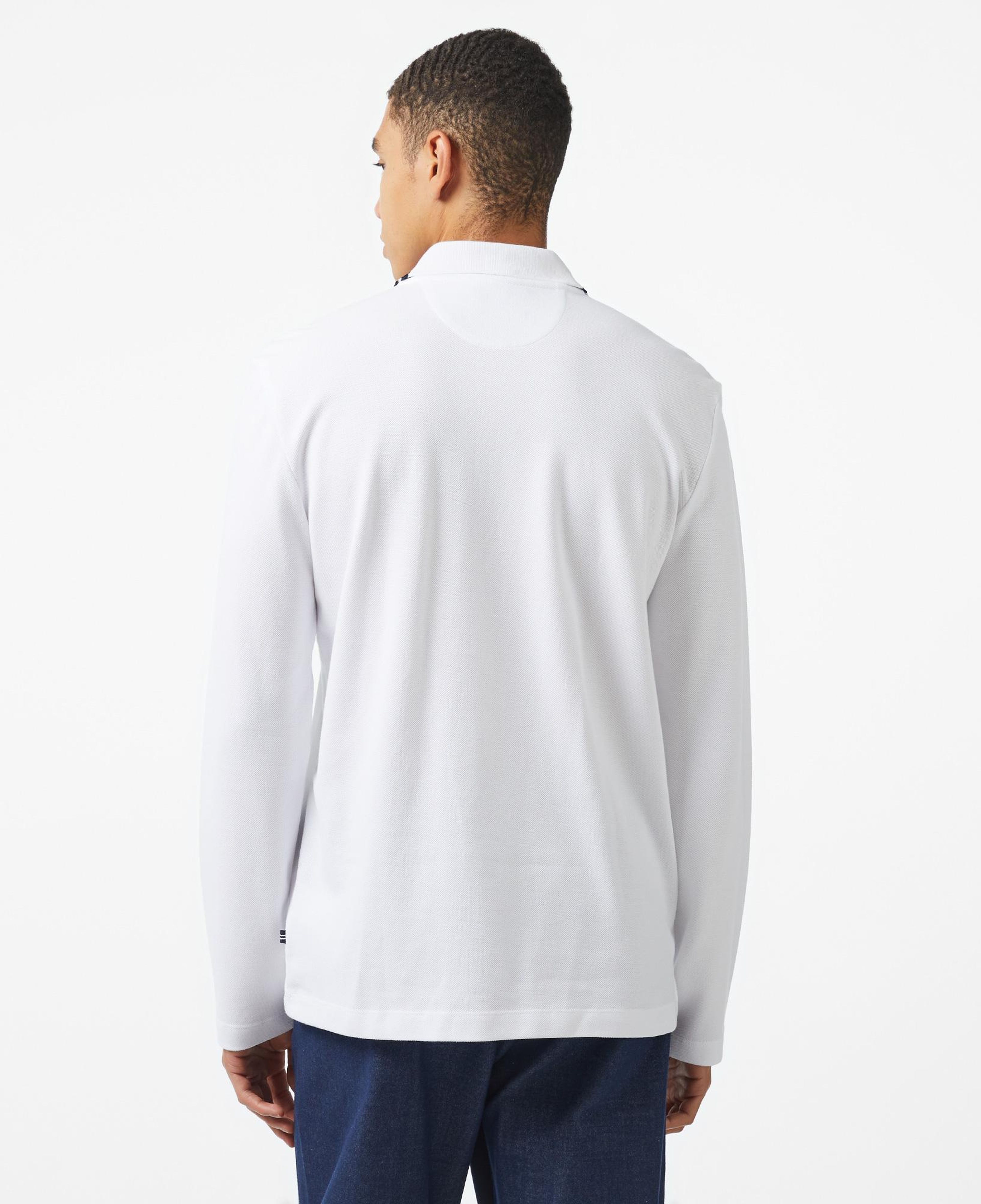 Nautica Erkek Beyaz Classic Fit Uzun Kollu Polo Yaka T-Shirt