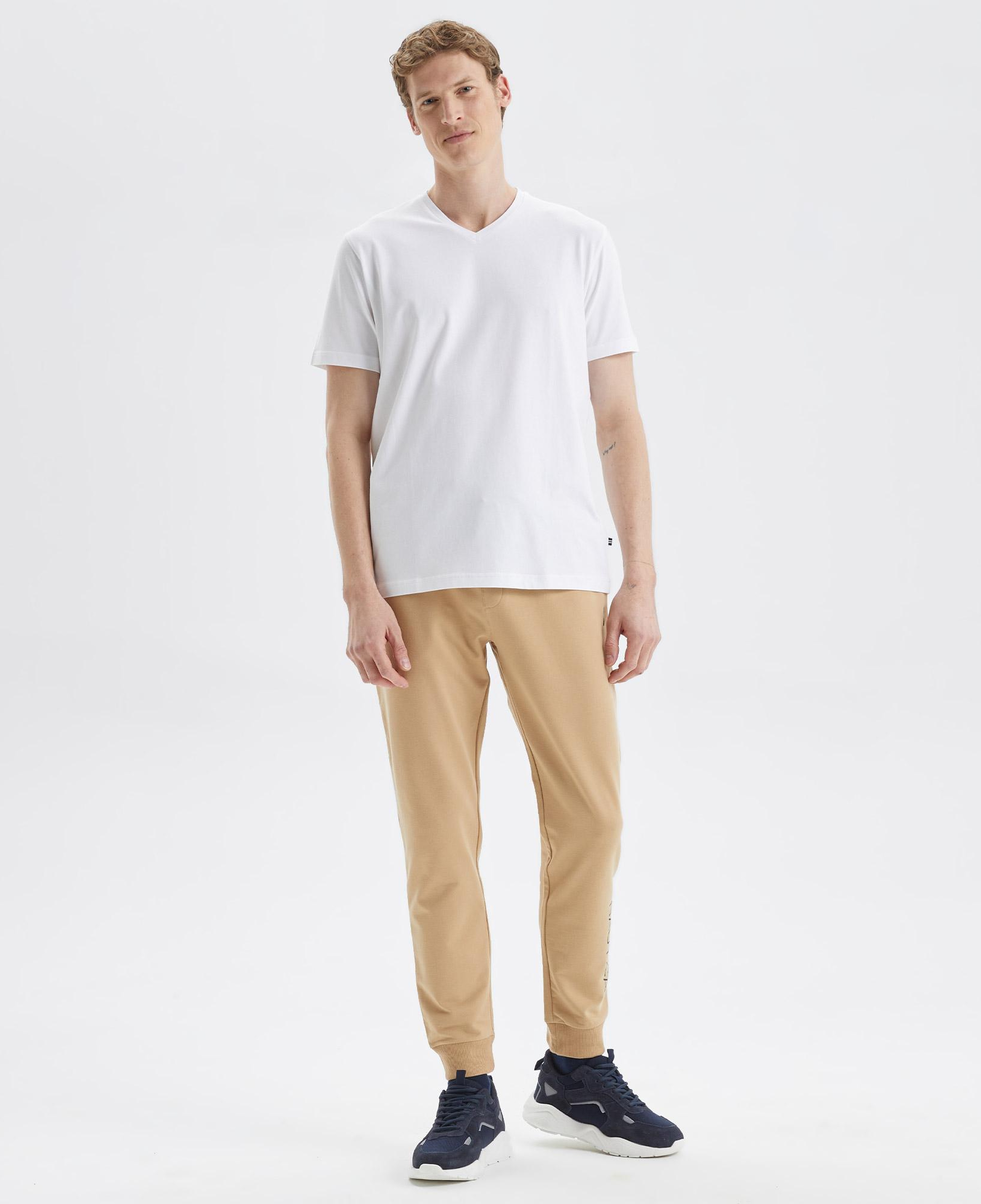 Nautica Erkek Beyaz Standart Fit T-Shirt
