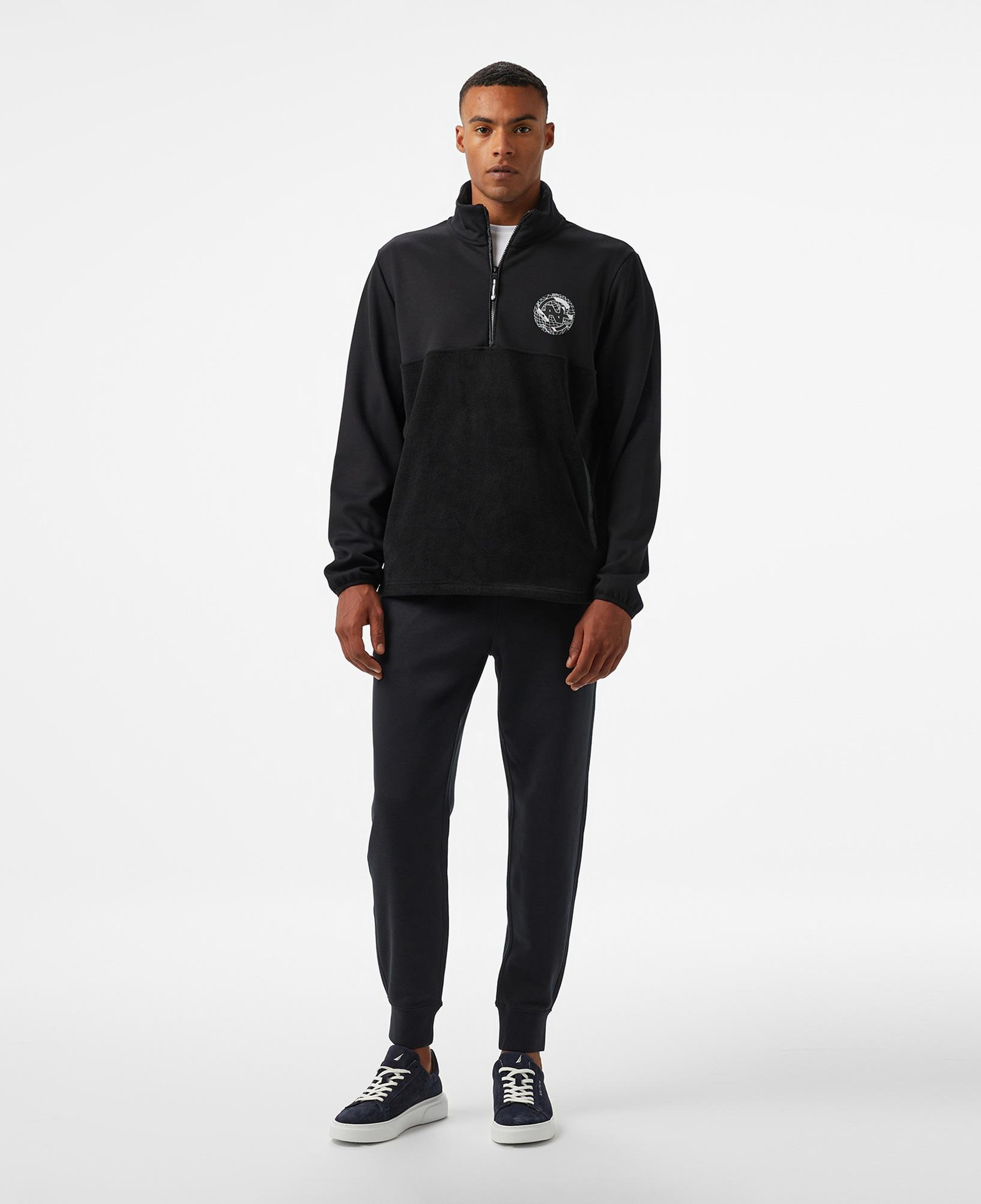 Nautica Erkek Siyah Regular Fit Sweatshirt