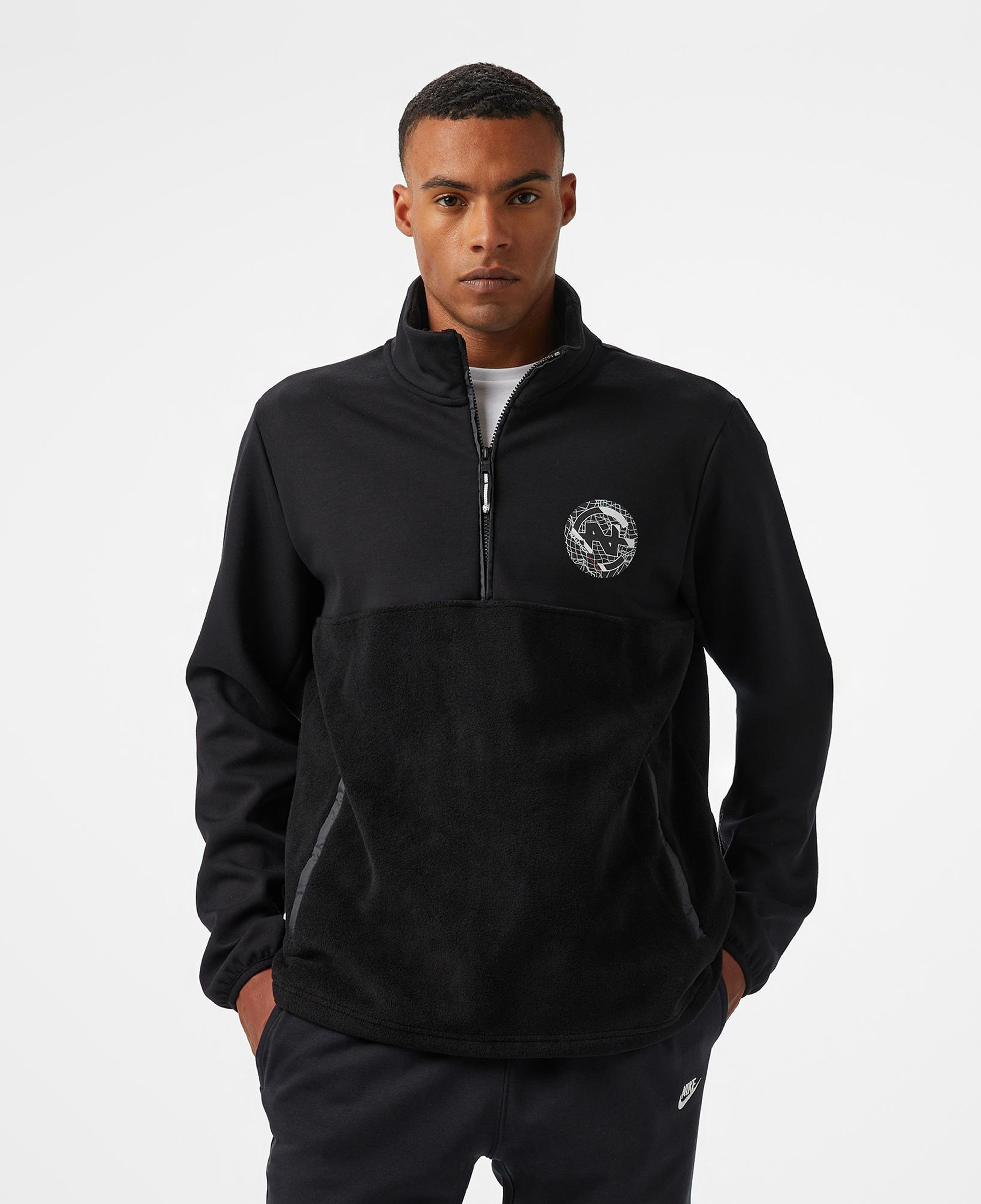 Nautica Erkek Siyah Regular Fit Sweatshirt