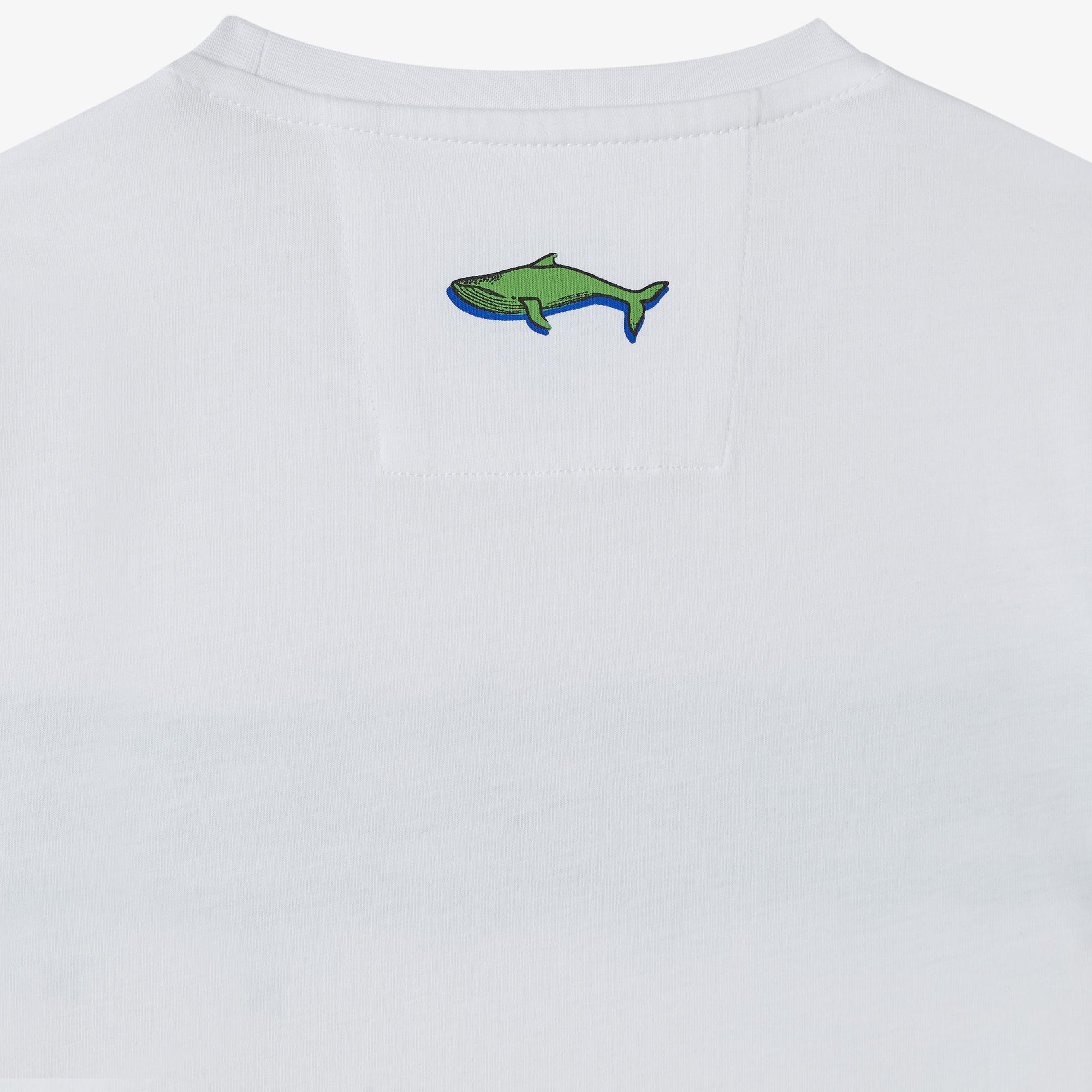Nautica Erkek Çocuk Beyaz Regular Fit Baskılı T-Shirt