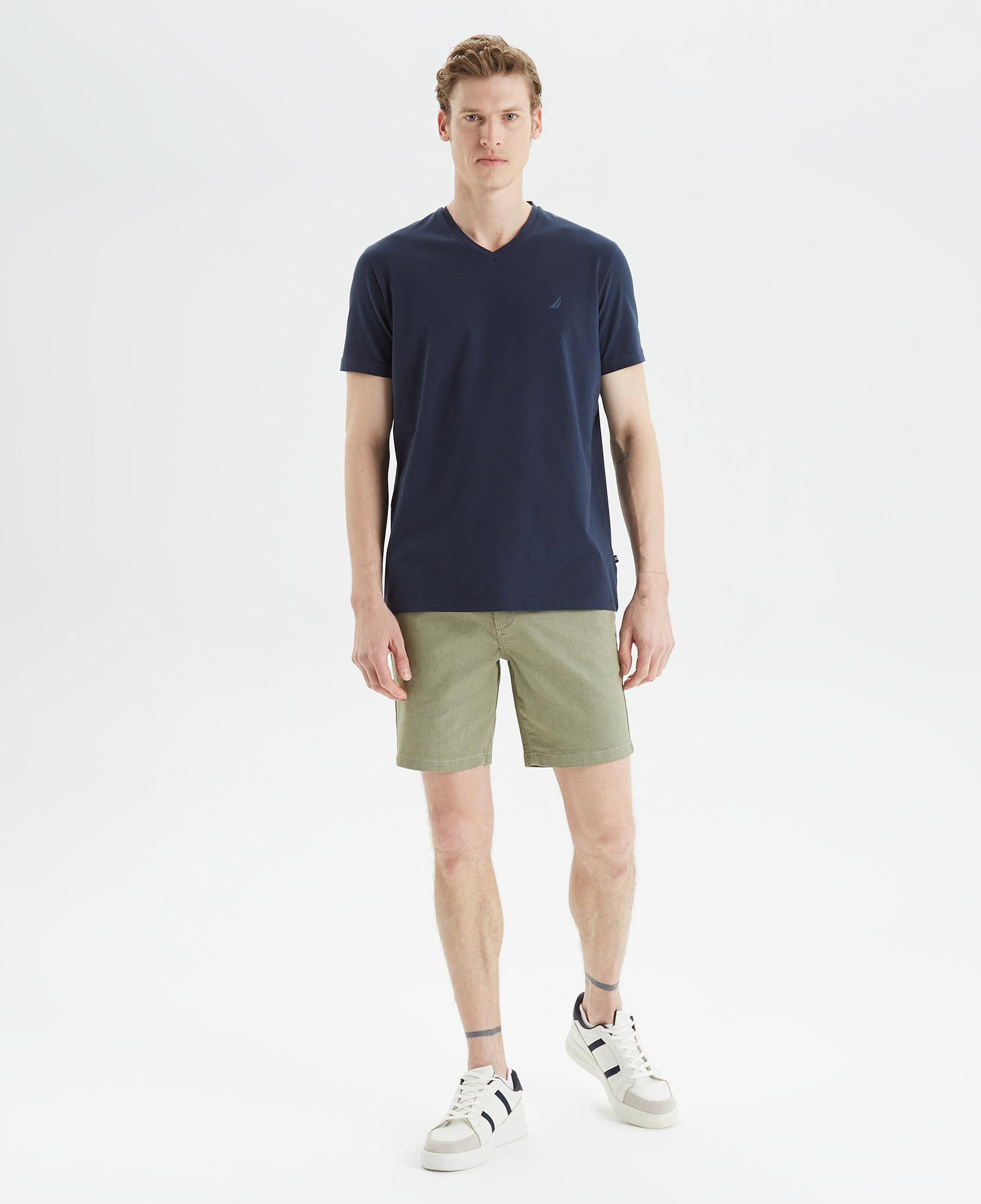 Nautica Erkek Lacivert Standart Fit T-Shirt