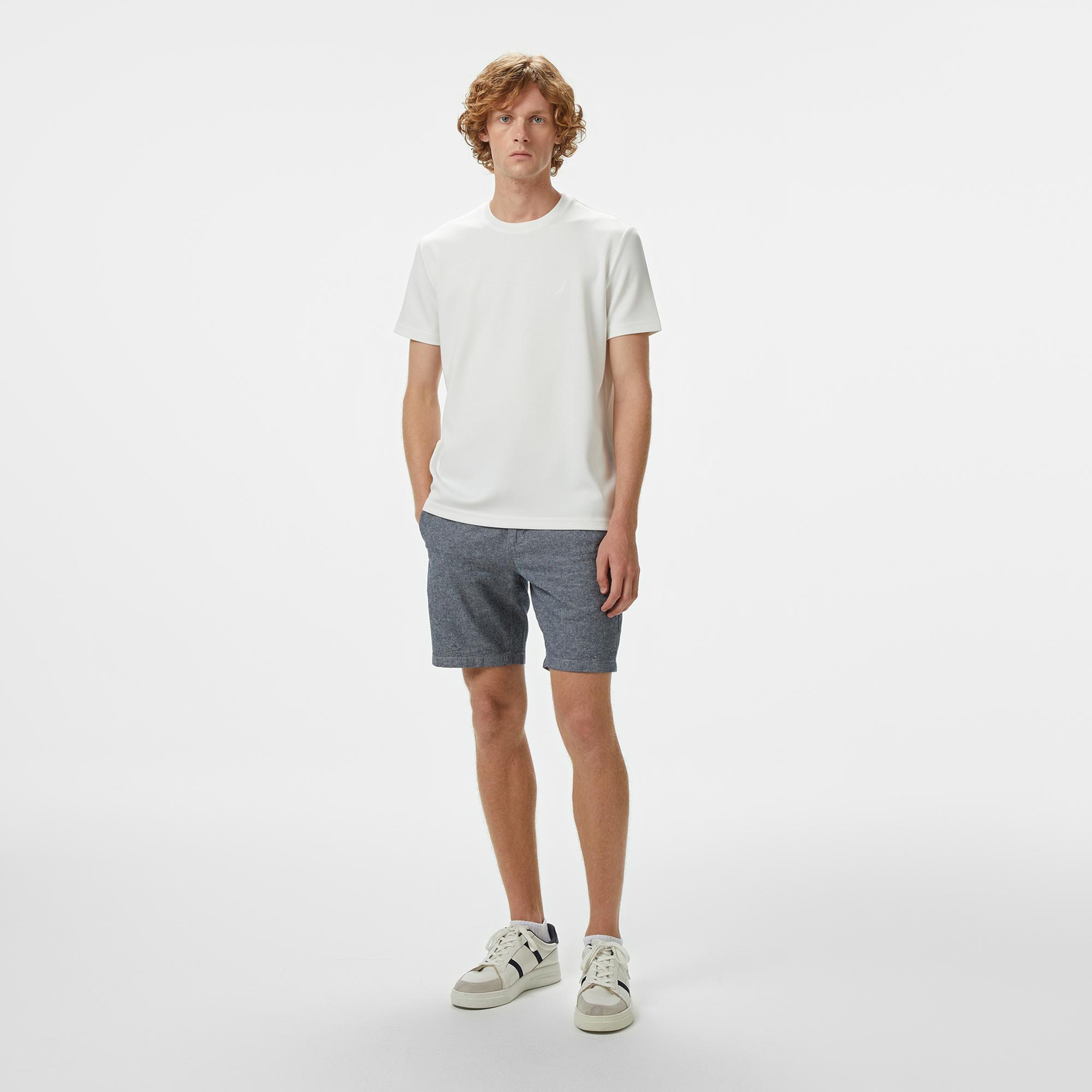 Nautica Erkek Beyaz Classic Fit T-Shirt