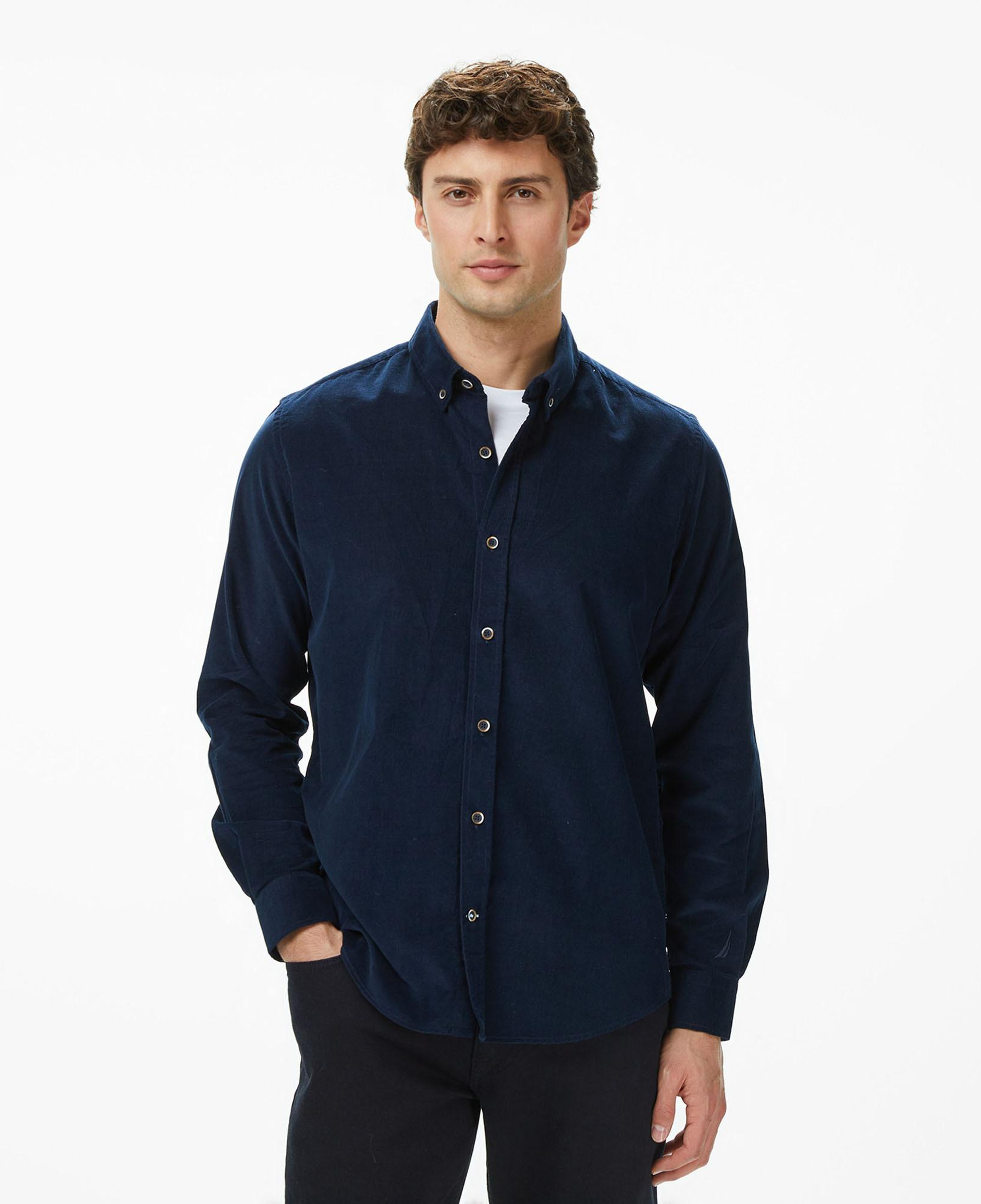 Nautica Erkek Lacivert Classic Fit Gömlek