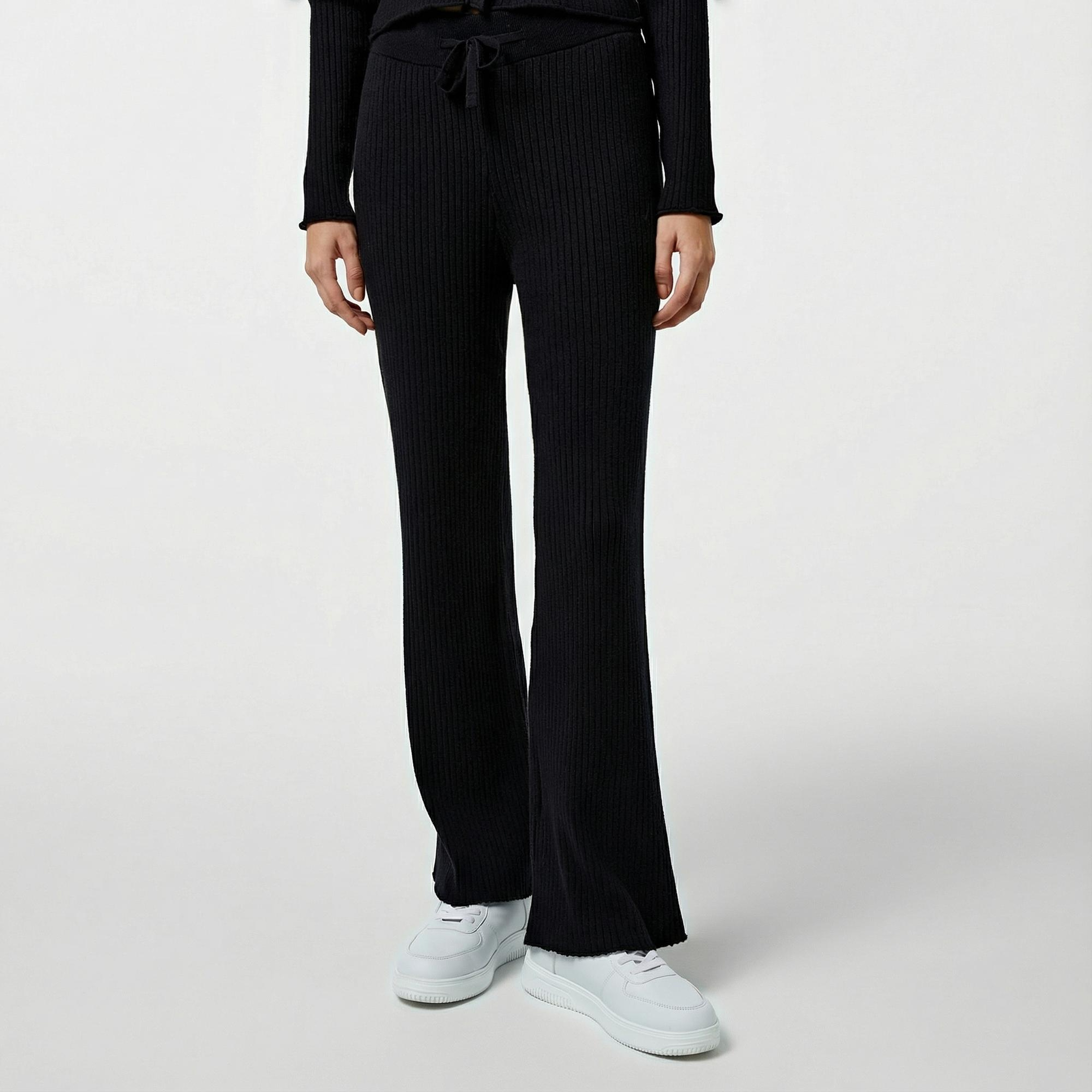 Nautica Kadın Siyah Regular Fit Pantolon