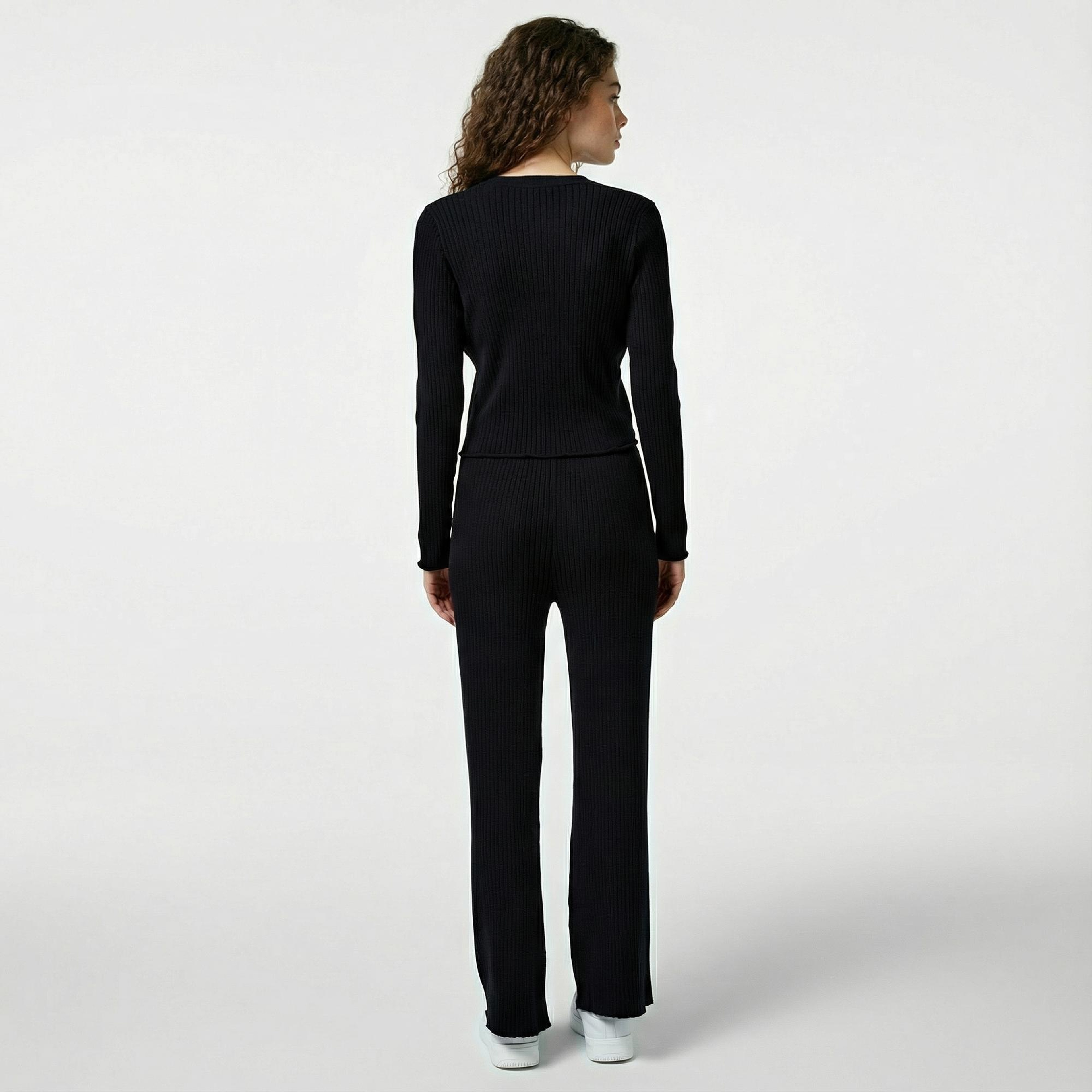Nautica Kadın Siyah Regular Fit Pantolon