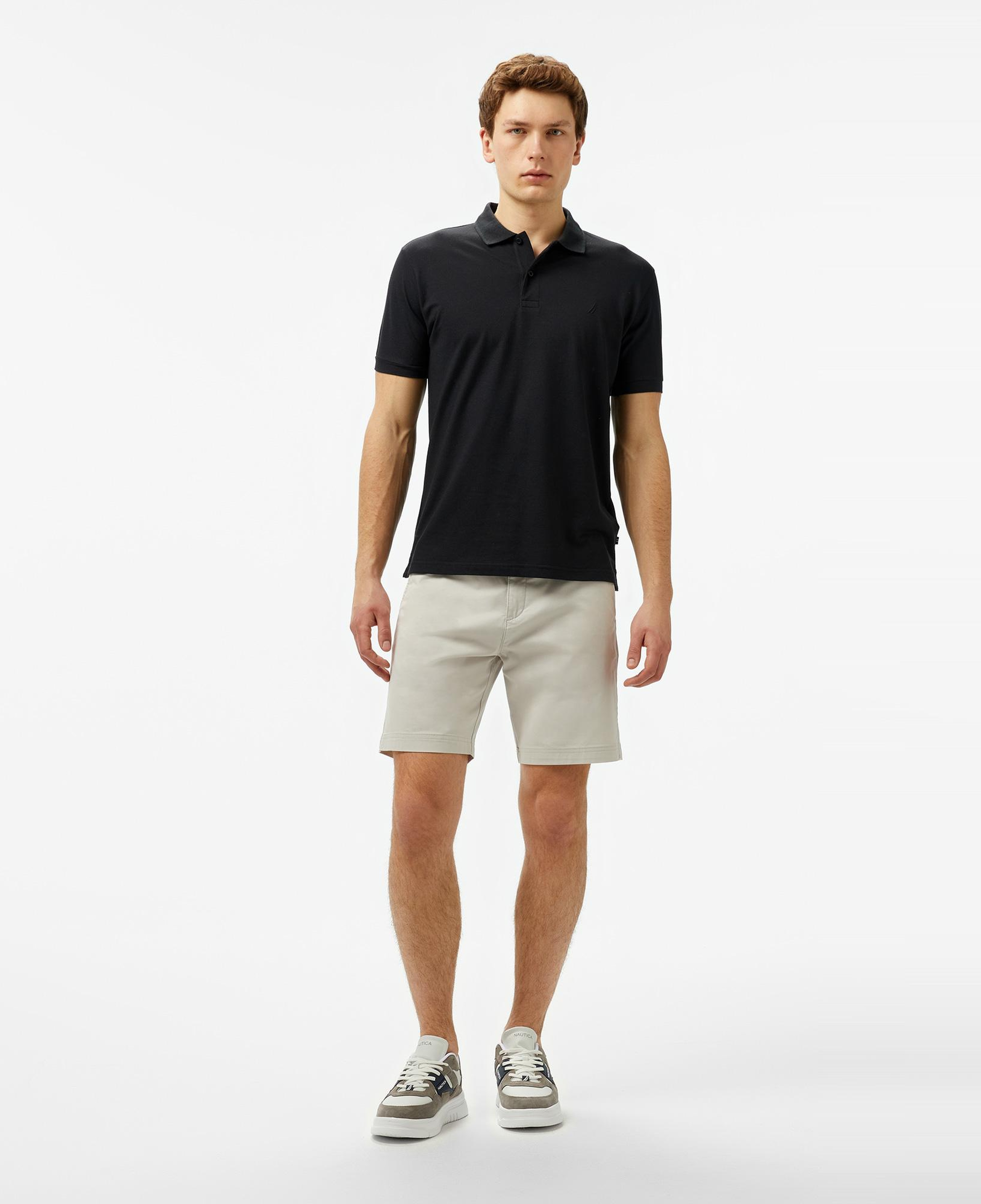 Nautica Erkek Siyah Classic Fit Polo Yaka T-Shirt