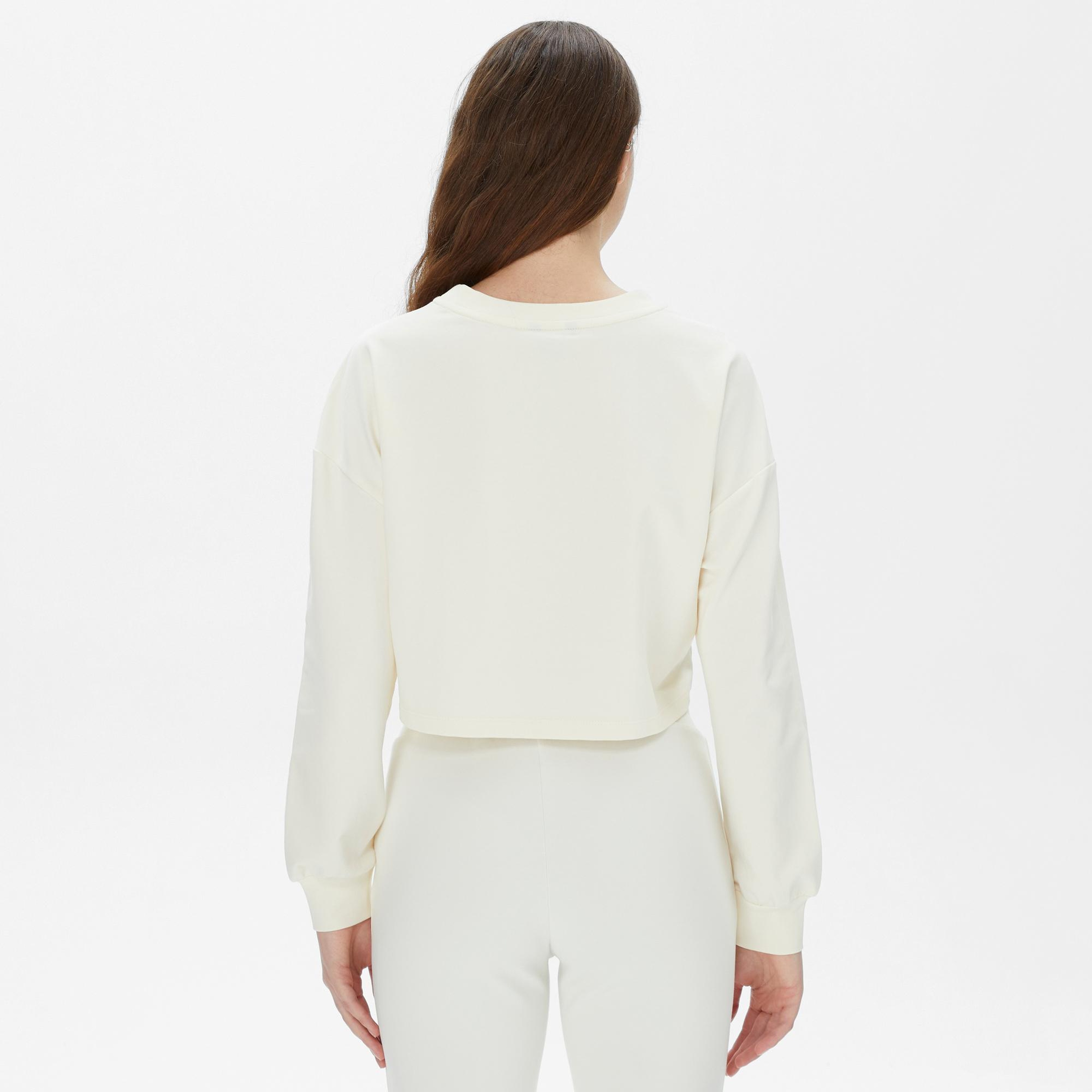 Nautica Kadın Krem Sweatshirt