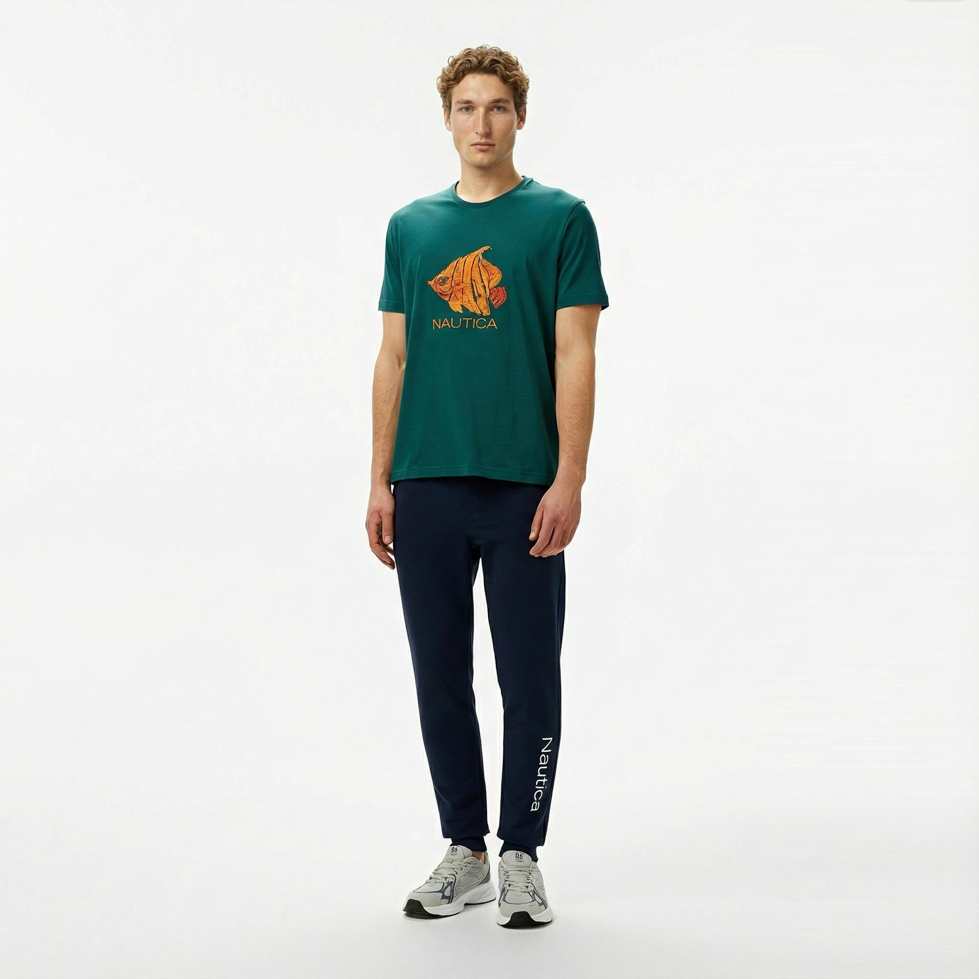 Nautica Erkek Yeşil Regular Fit T-Shirt