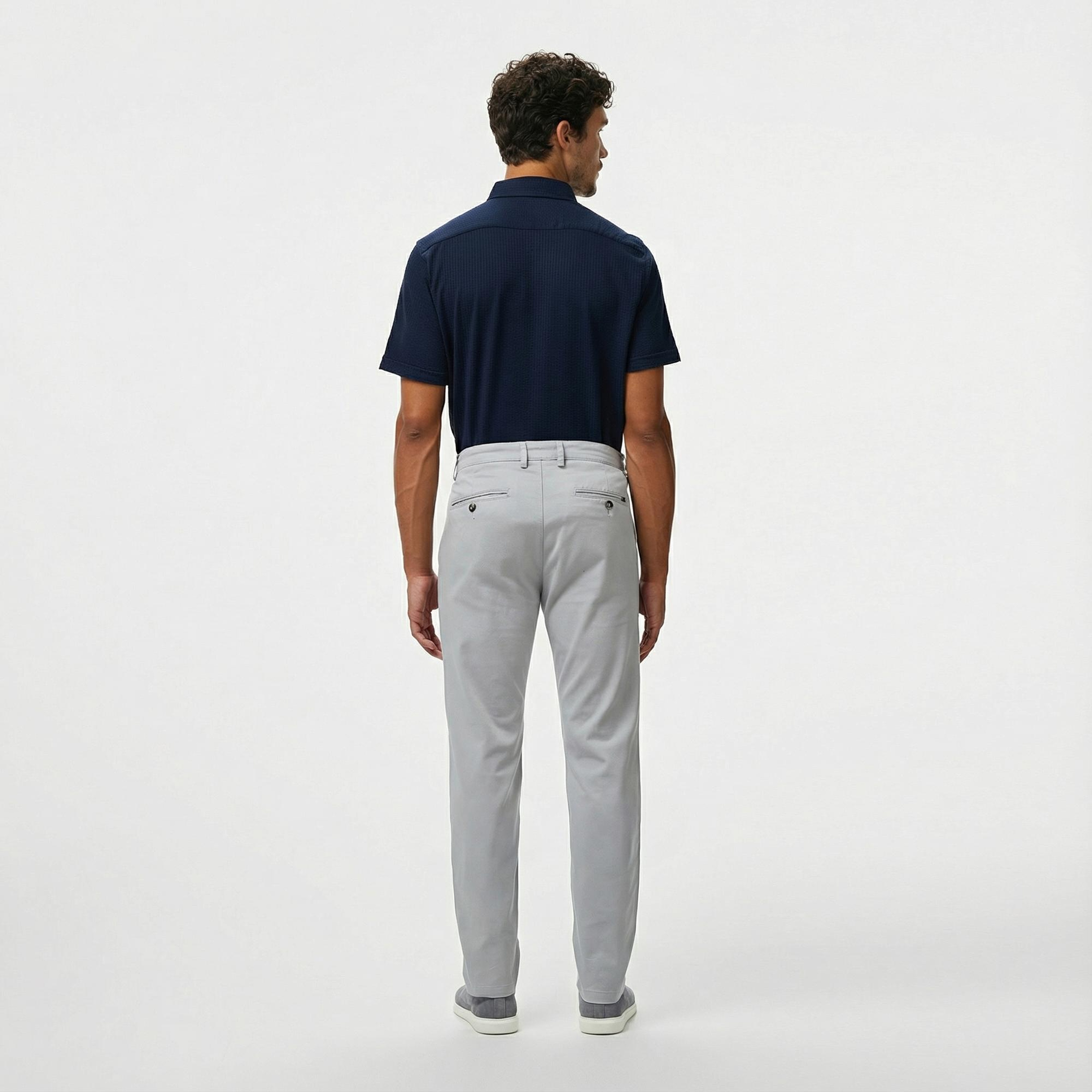 Nautica Erkek Gri Slim Fit Pantolon
