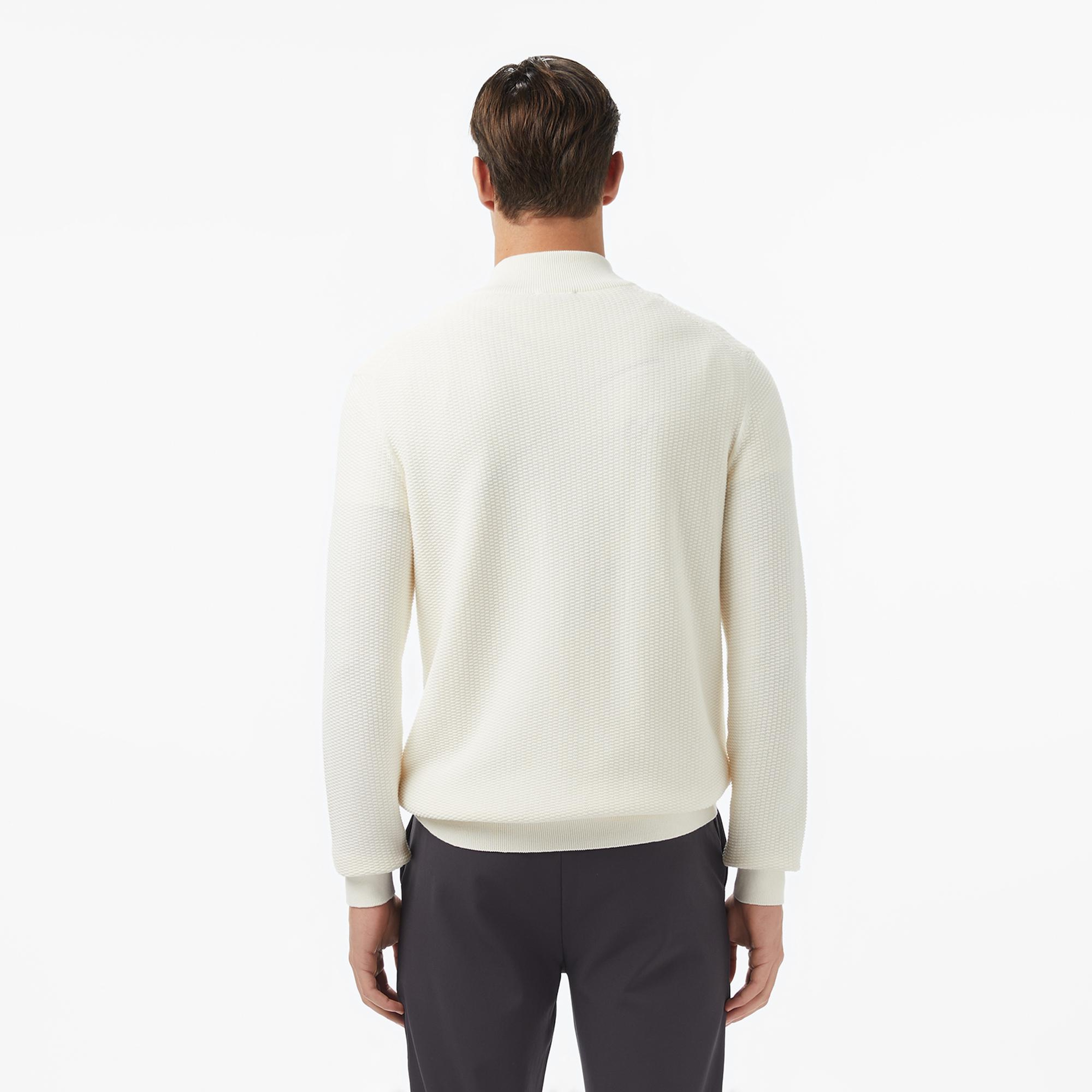 Nautica Erkek Krem Rengi Classic Fit Kazak