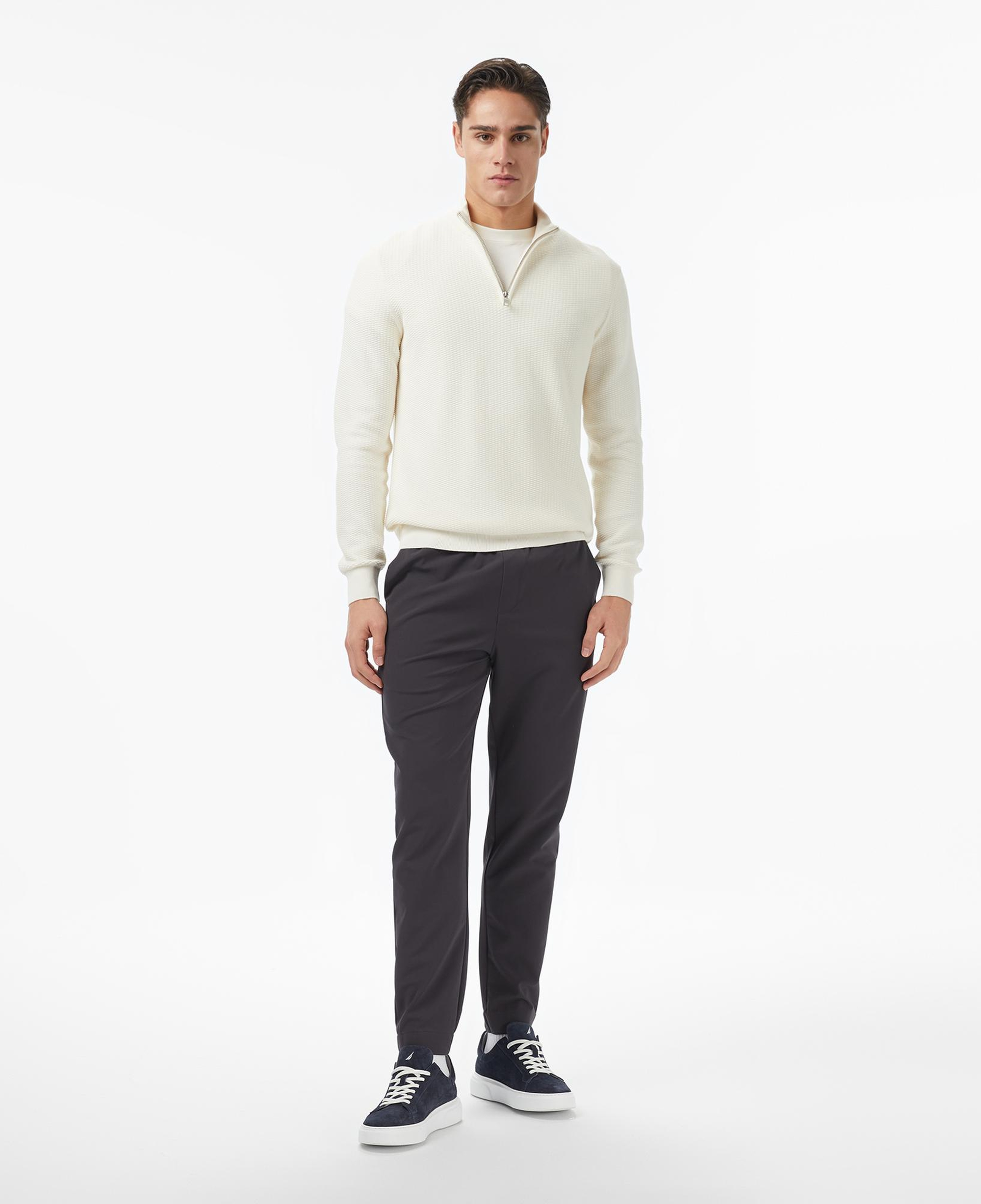 Nautica Erkek Krem Rengi Classic Fit Kazak