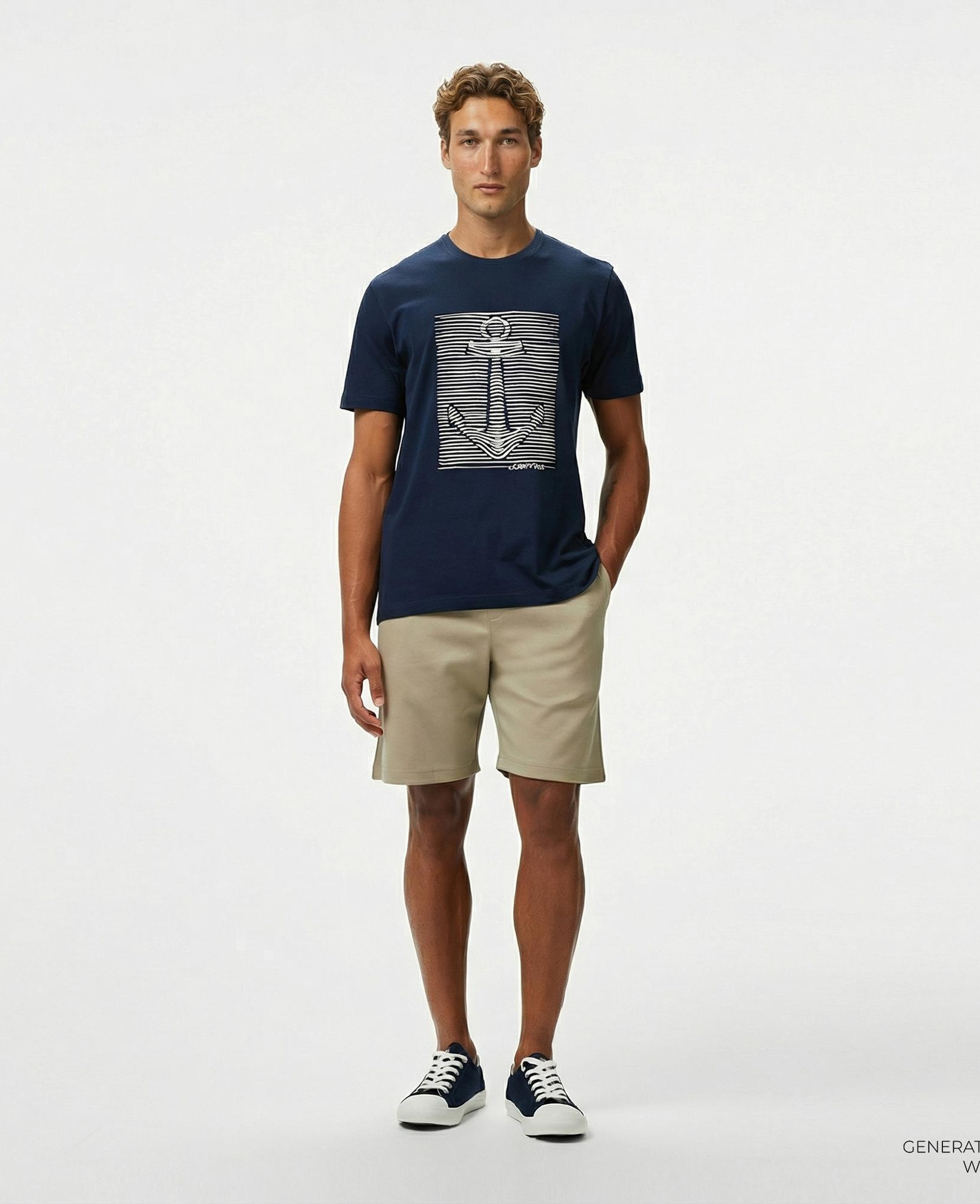 Nautica Erkek Bej Regular Fit Şort