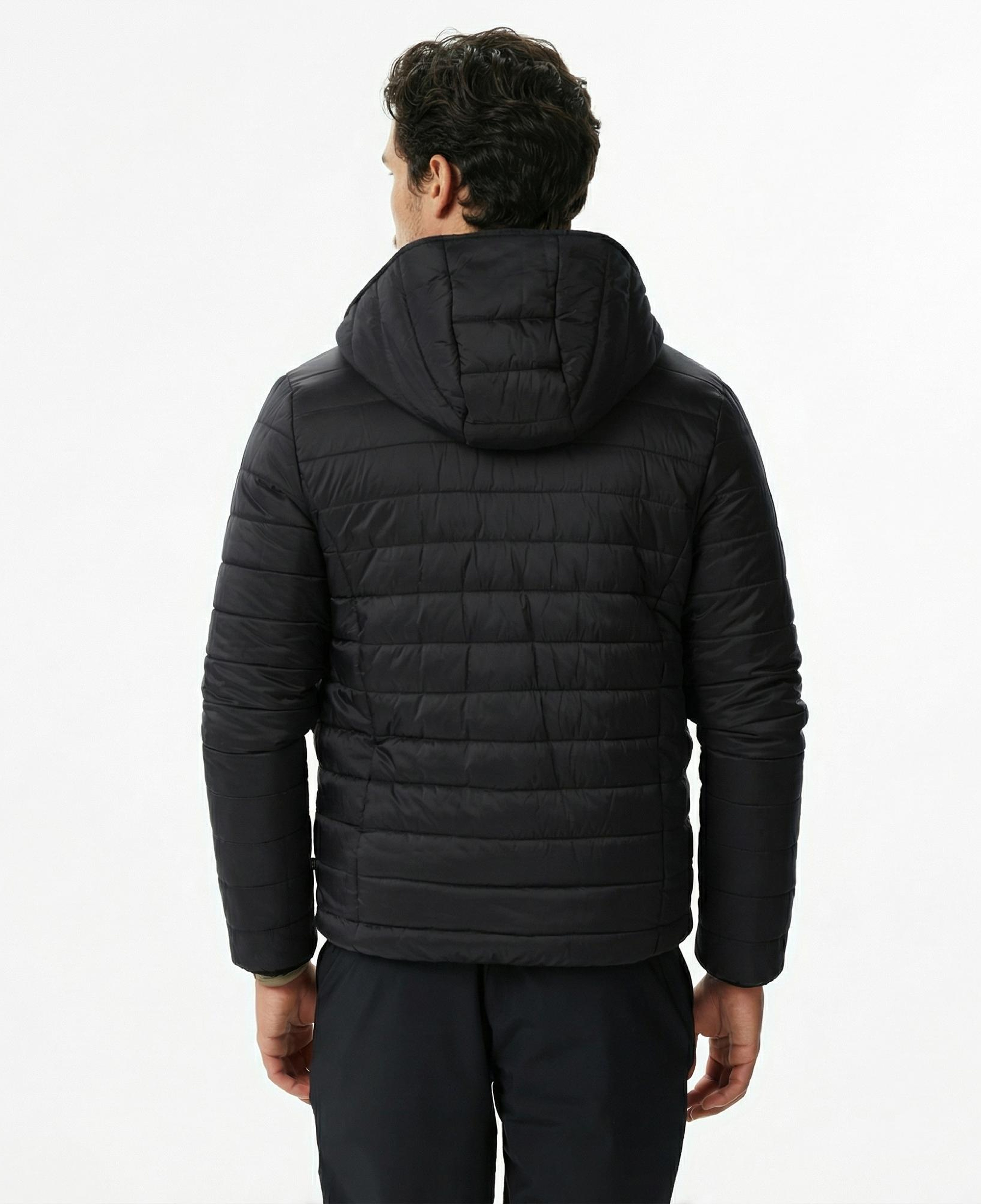 Nautica Erkek Siyah Regular Fit Çift Taraflı Mont