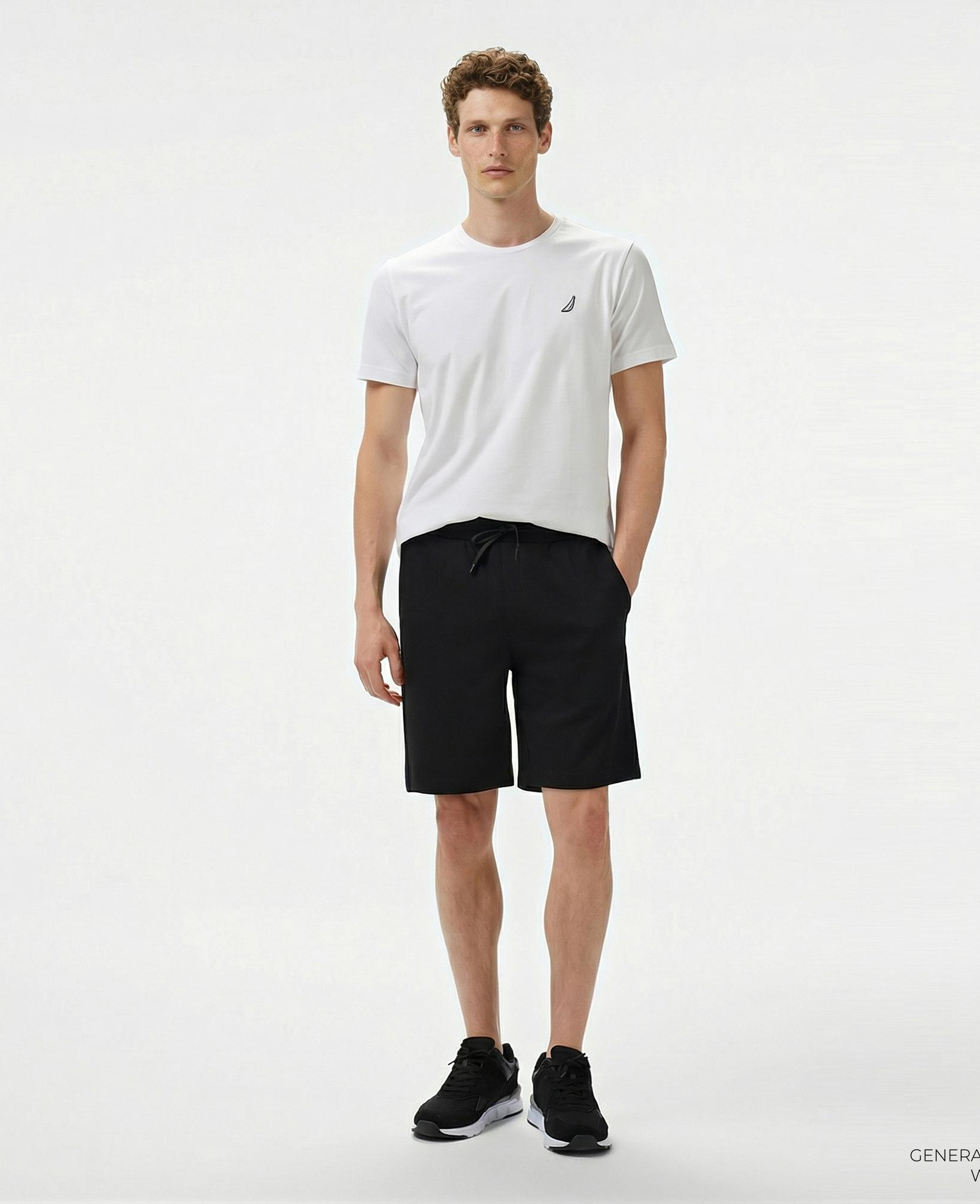 Nautica Erkek Siyah Regular Fit Şort