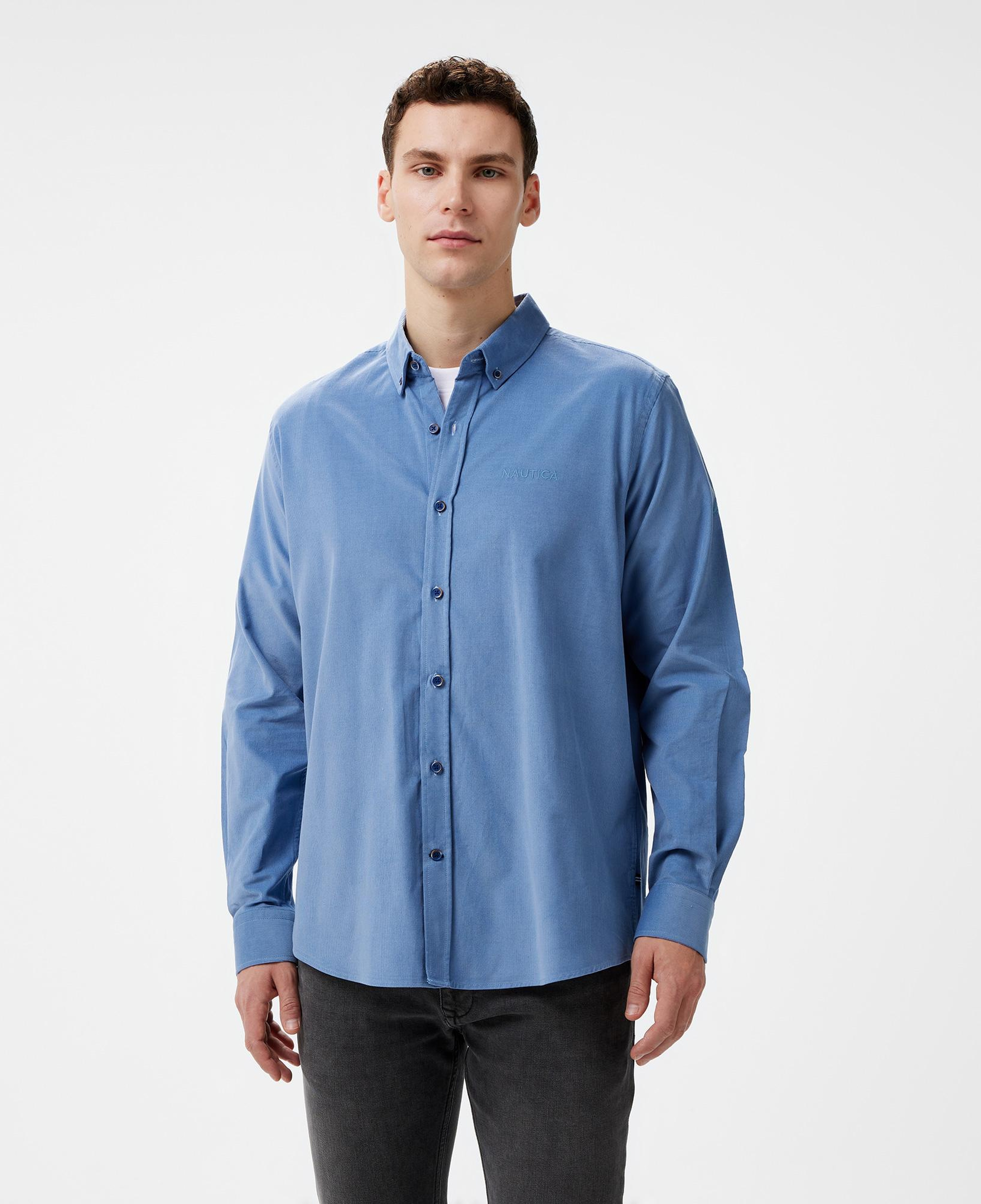 Nautica Erkek Mavi Classic Fit Gömlek