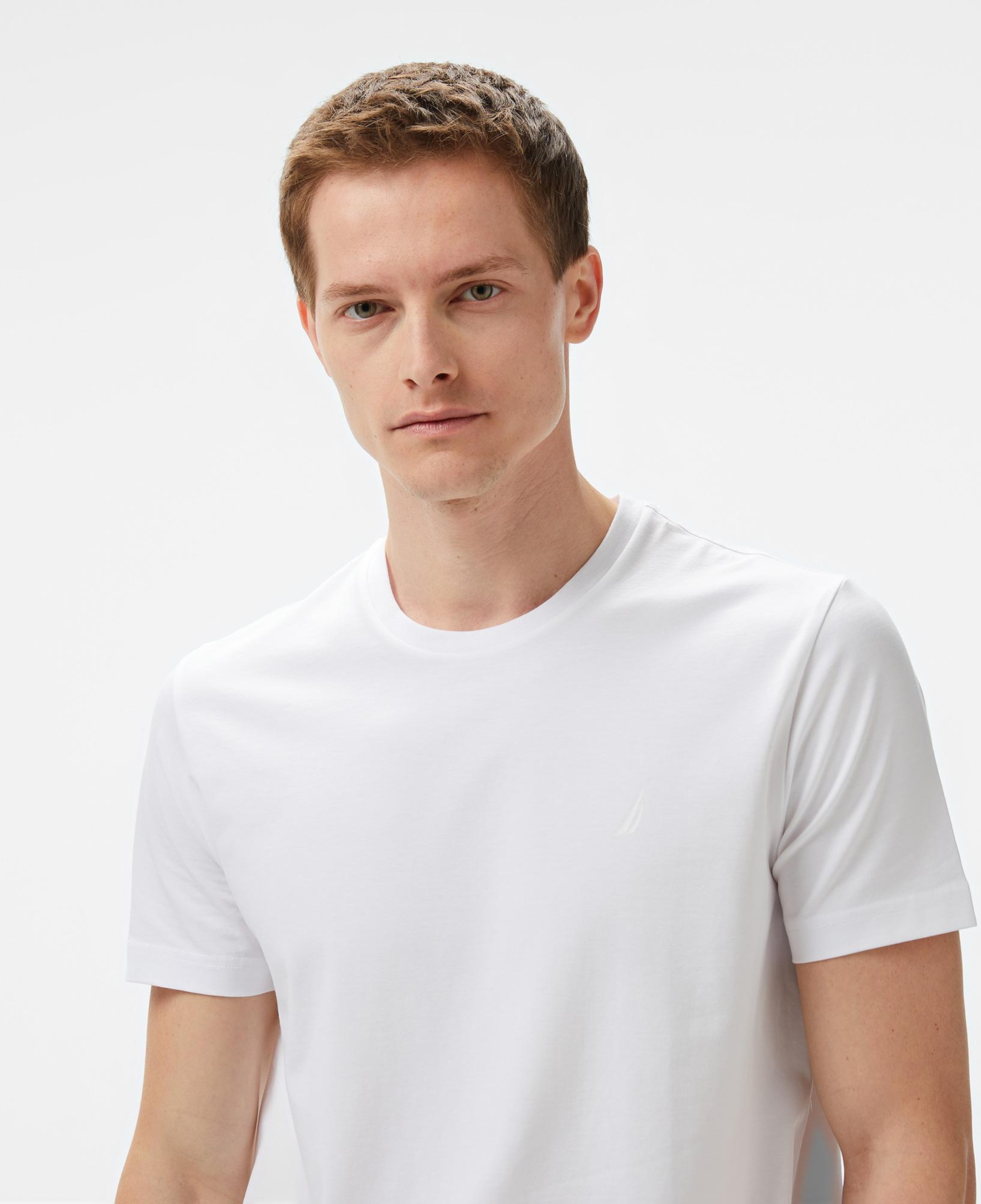 Nautica Erkek Beyaz Regular Fit T-Shirt