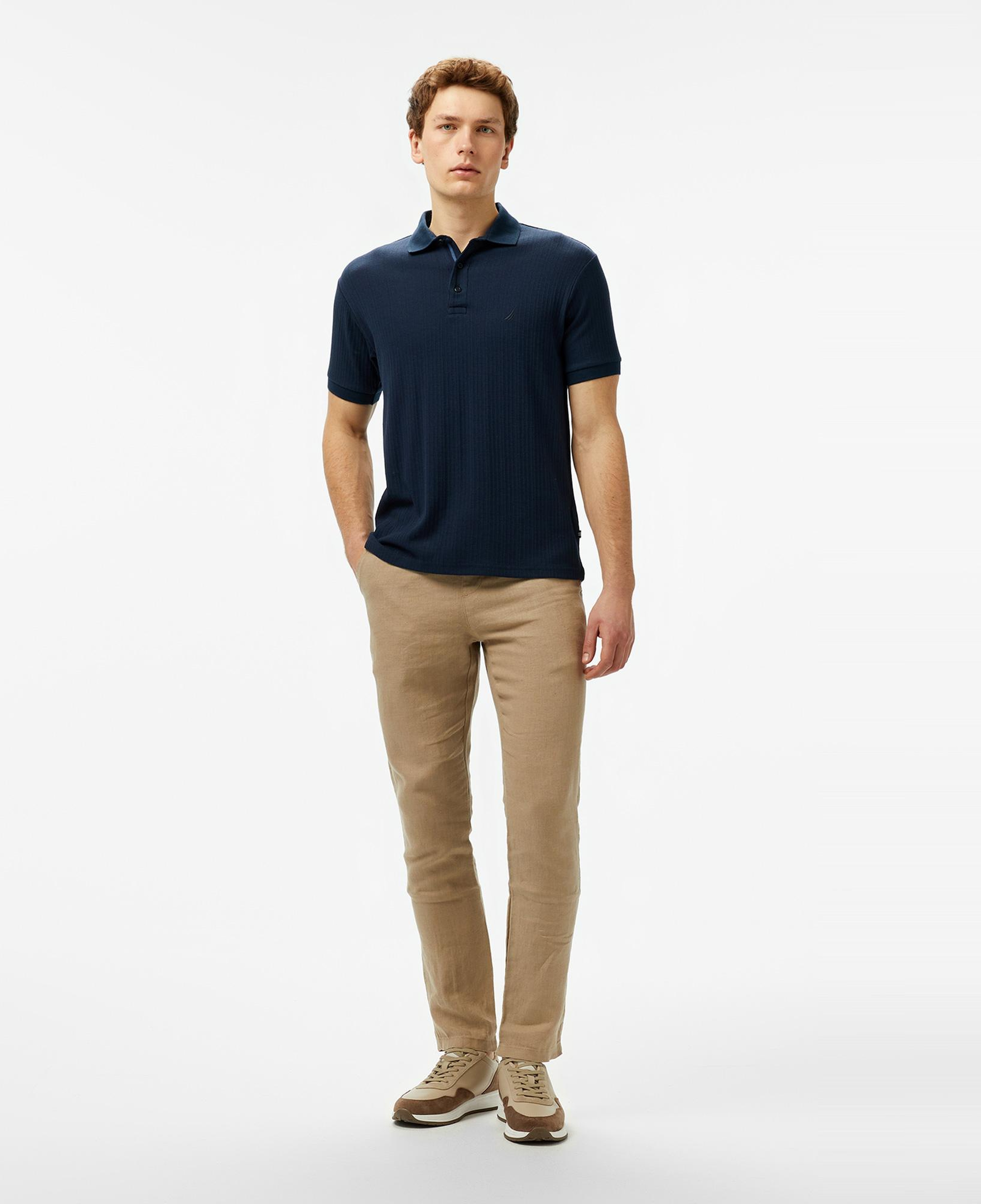 Nautica Erkek Lacivert Regular Fit Polo Yaka T-Shirt