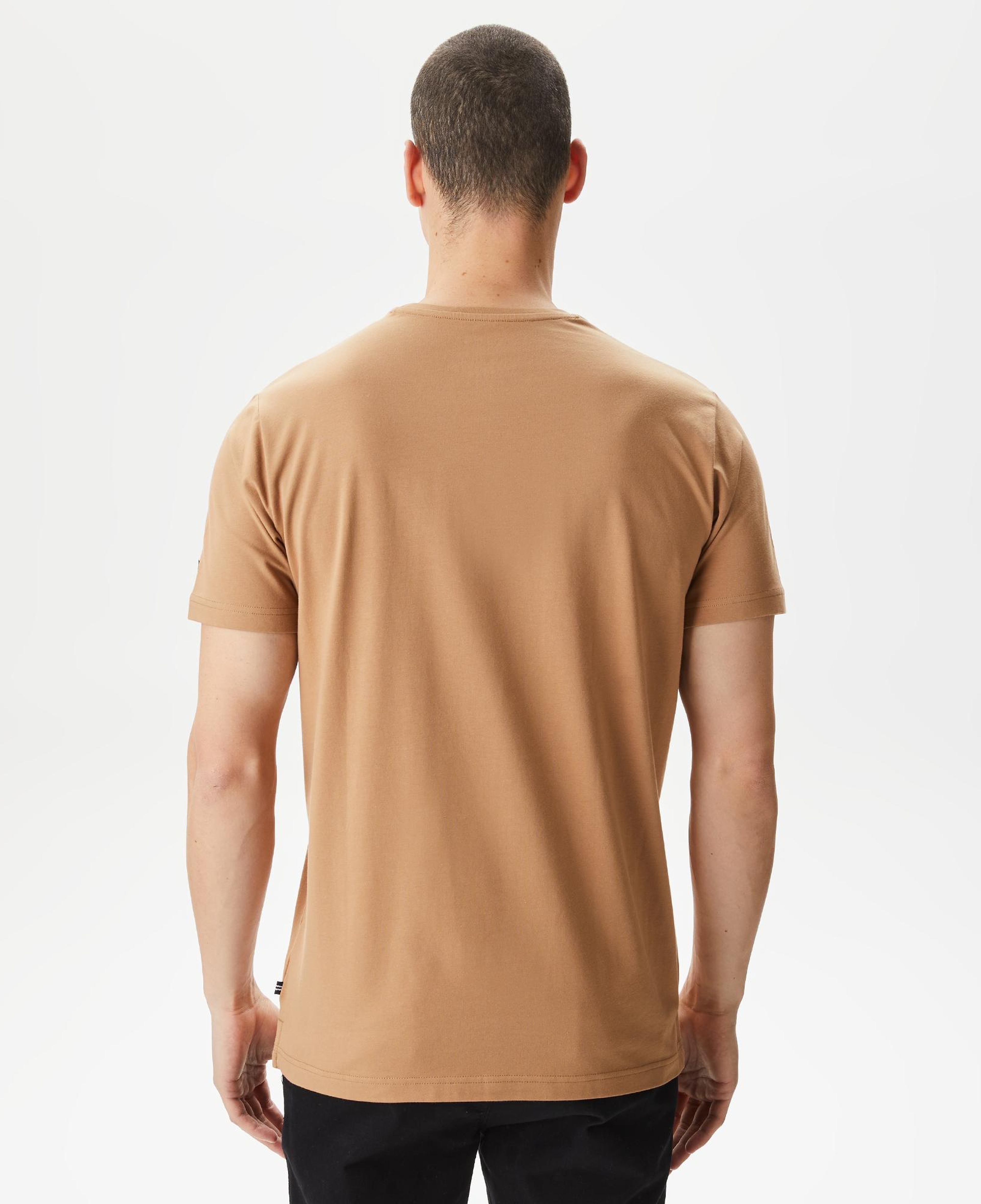 Nautica Erkek Bej Standart Fit T-Shirt