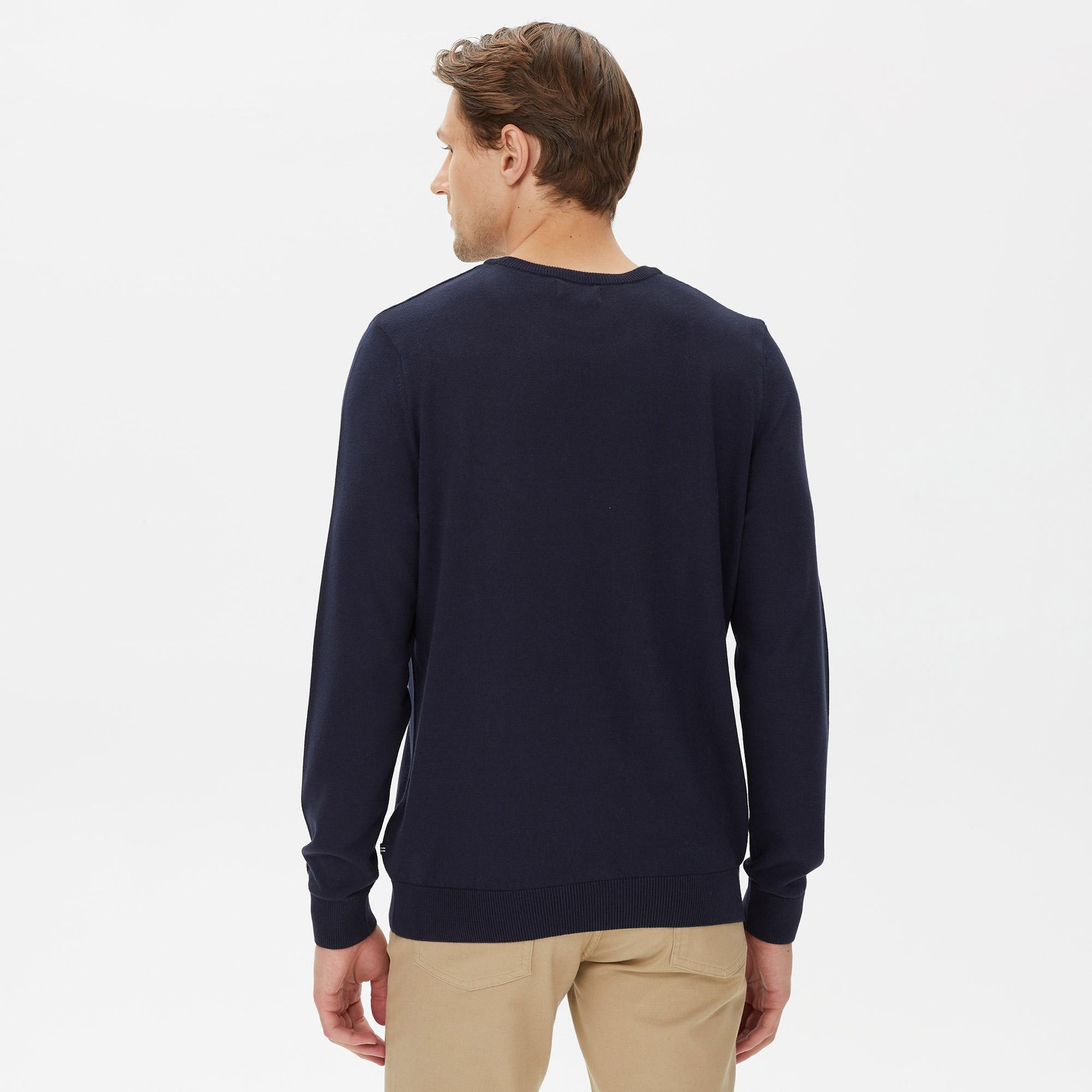 Nautica Erkek Lacivert Standart Fit Kazak