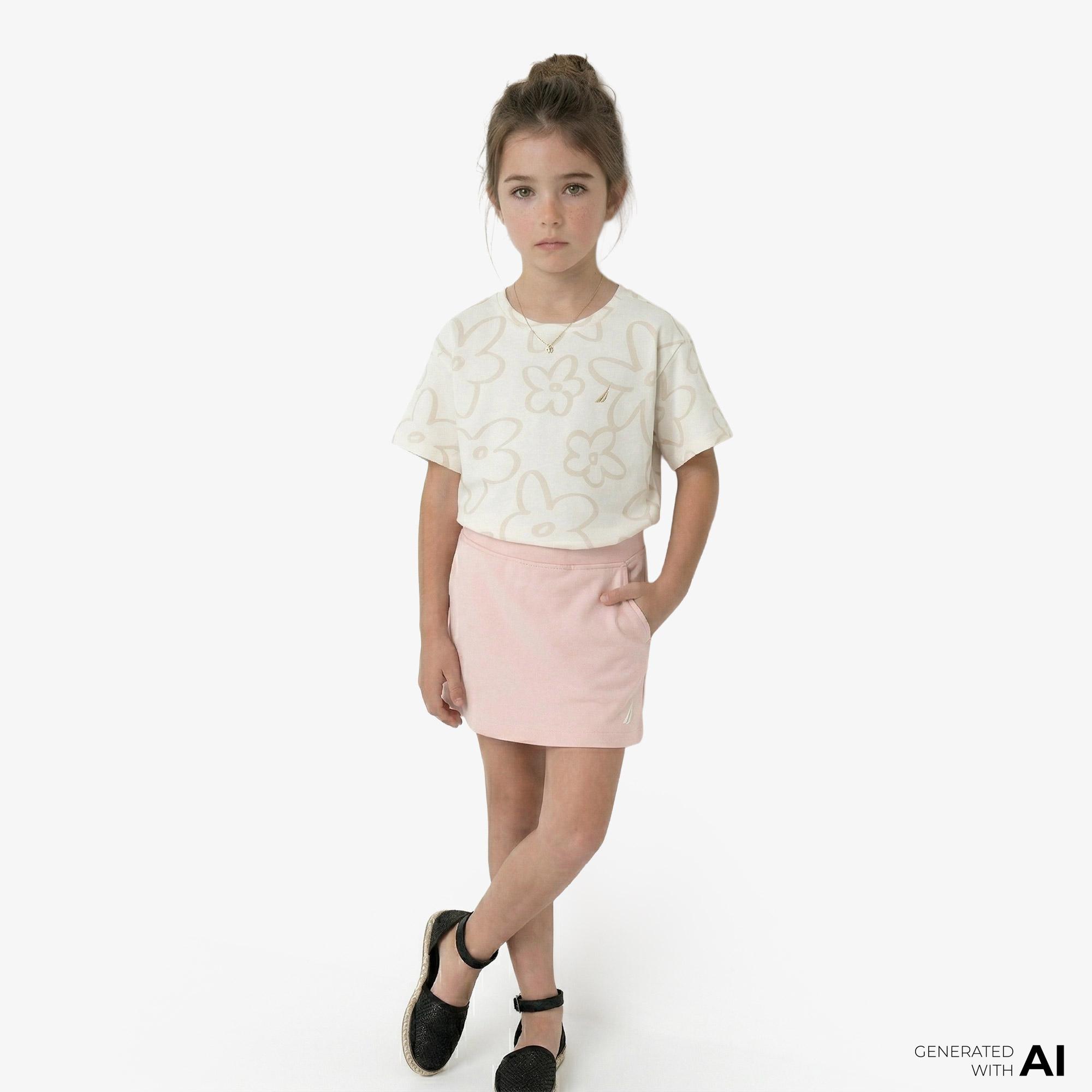Nautica Kız Çocuk Pembe Standart Fit Etek
