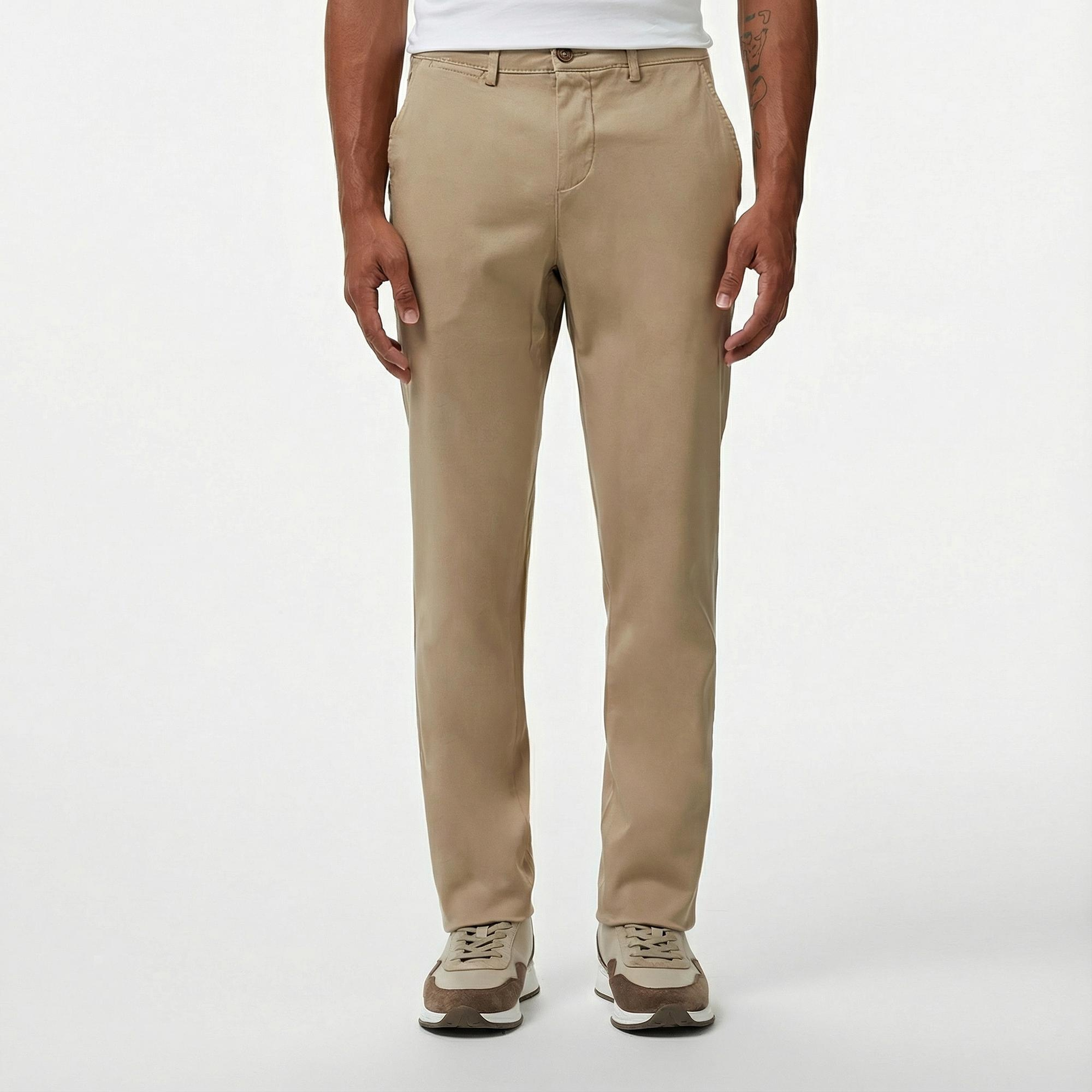 Nautica Erkek Bej Slim Fit Pantolon