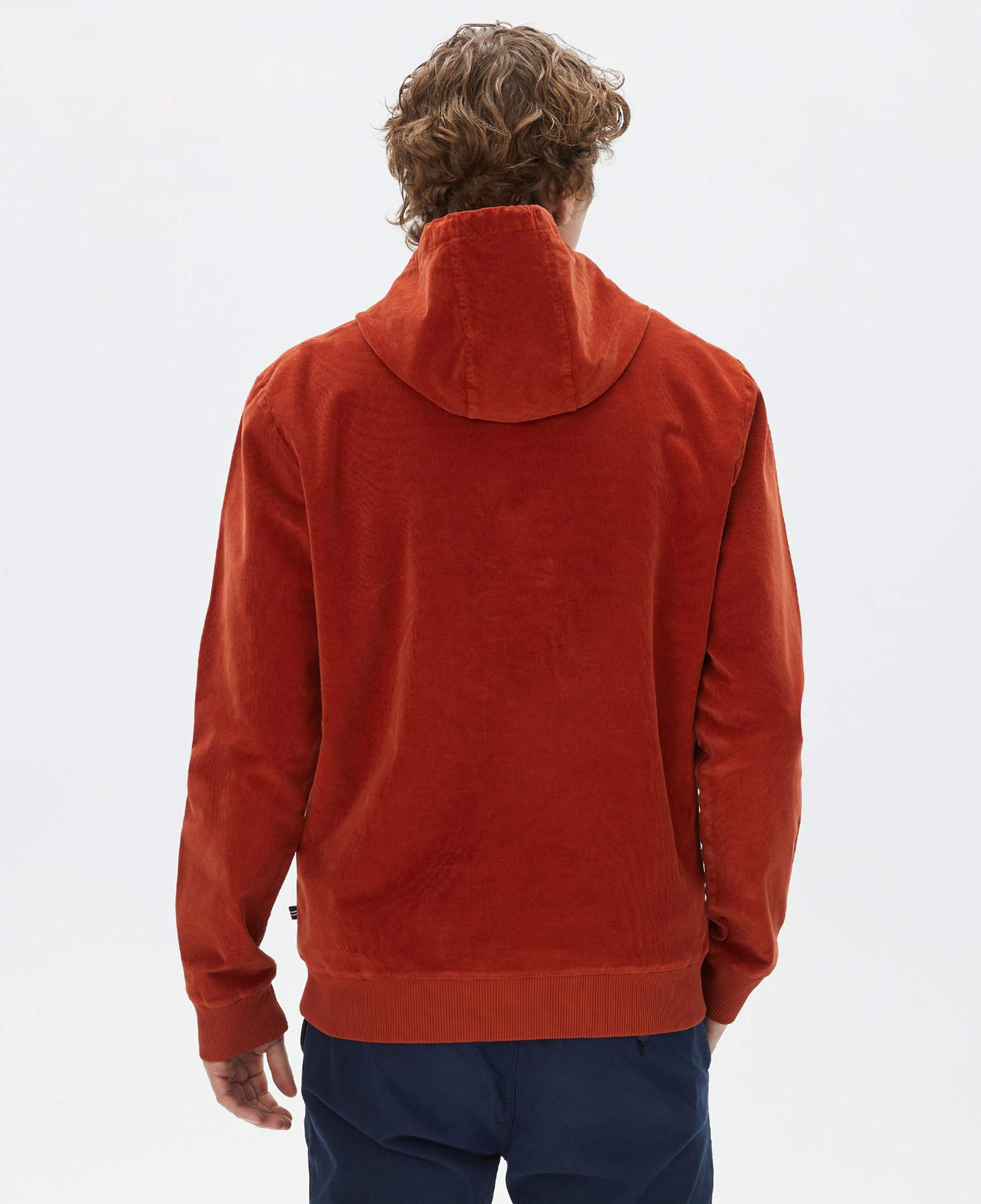 Nautica Erkek Turuncu Standart Fit Kapüşonlu Sweatshirt