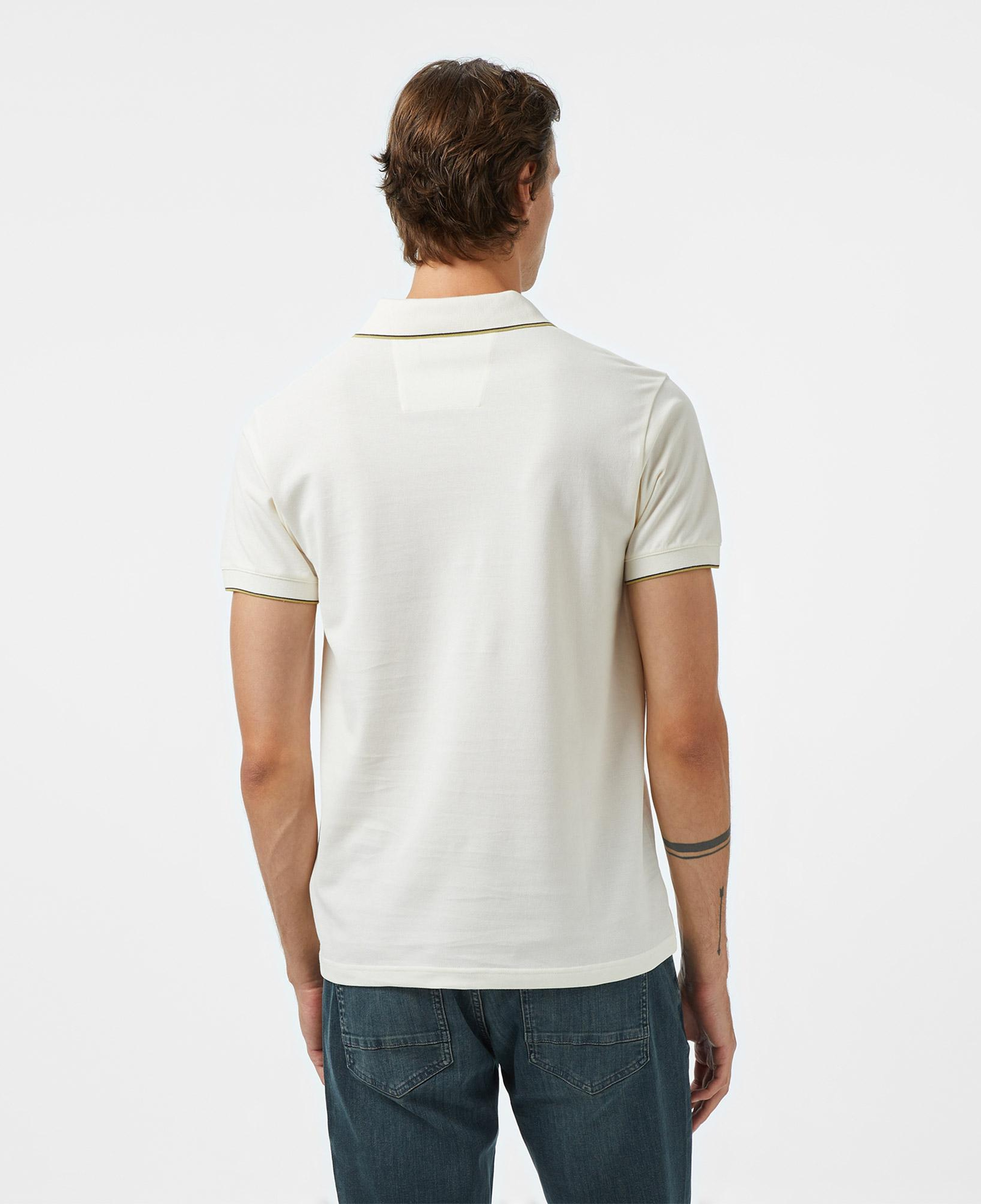 Nautica Erkek Krem Rengi Classic Fit Polo Yaka T-Shirt