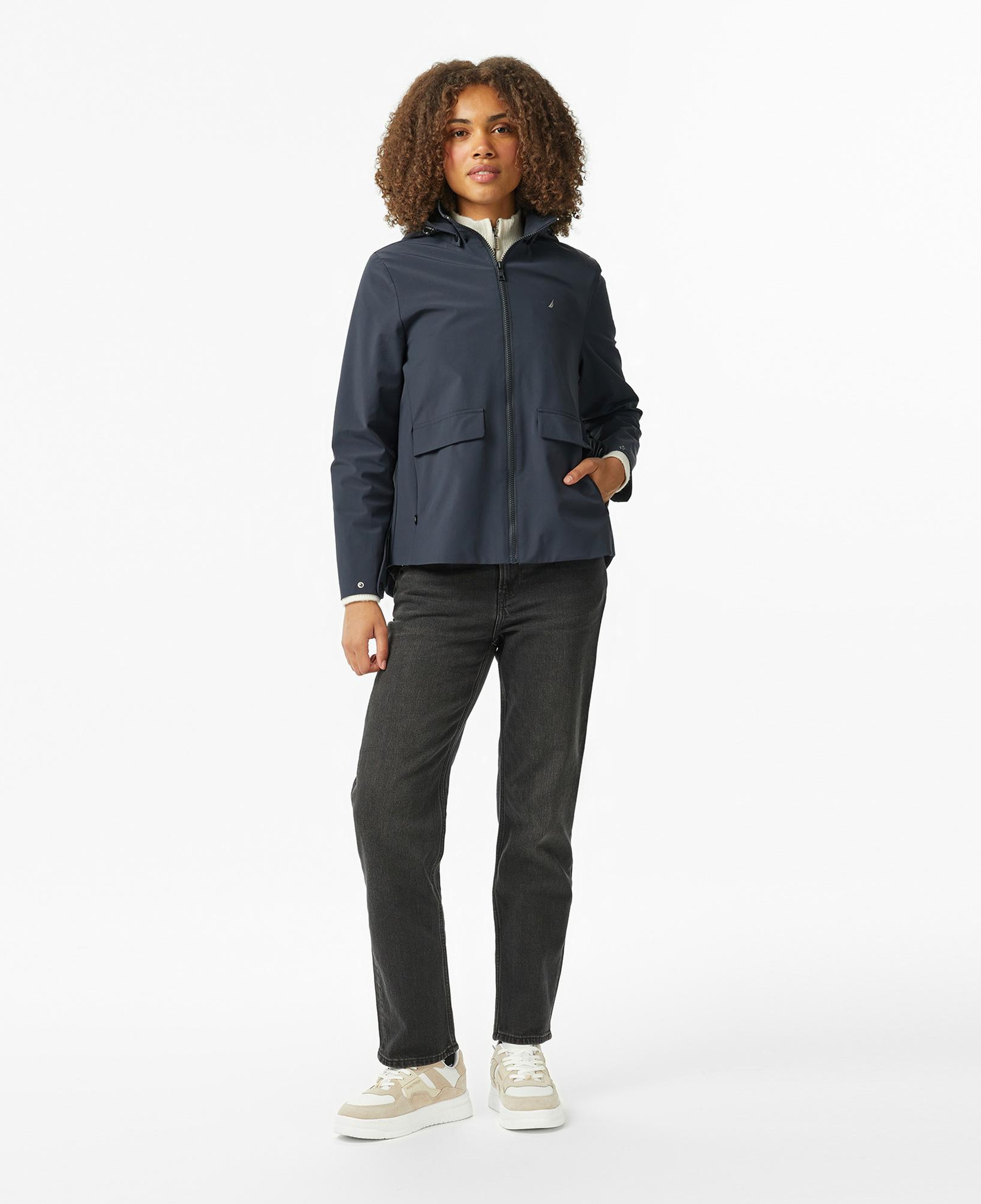 Nautica Kadın Lacivert Regular Fit Mont