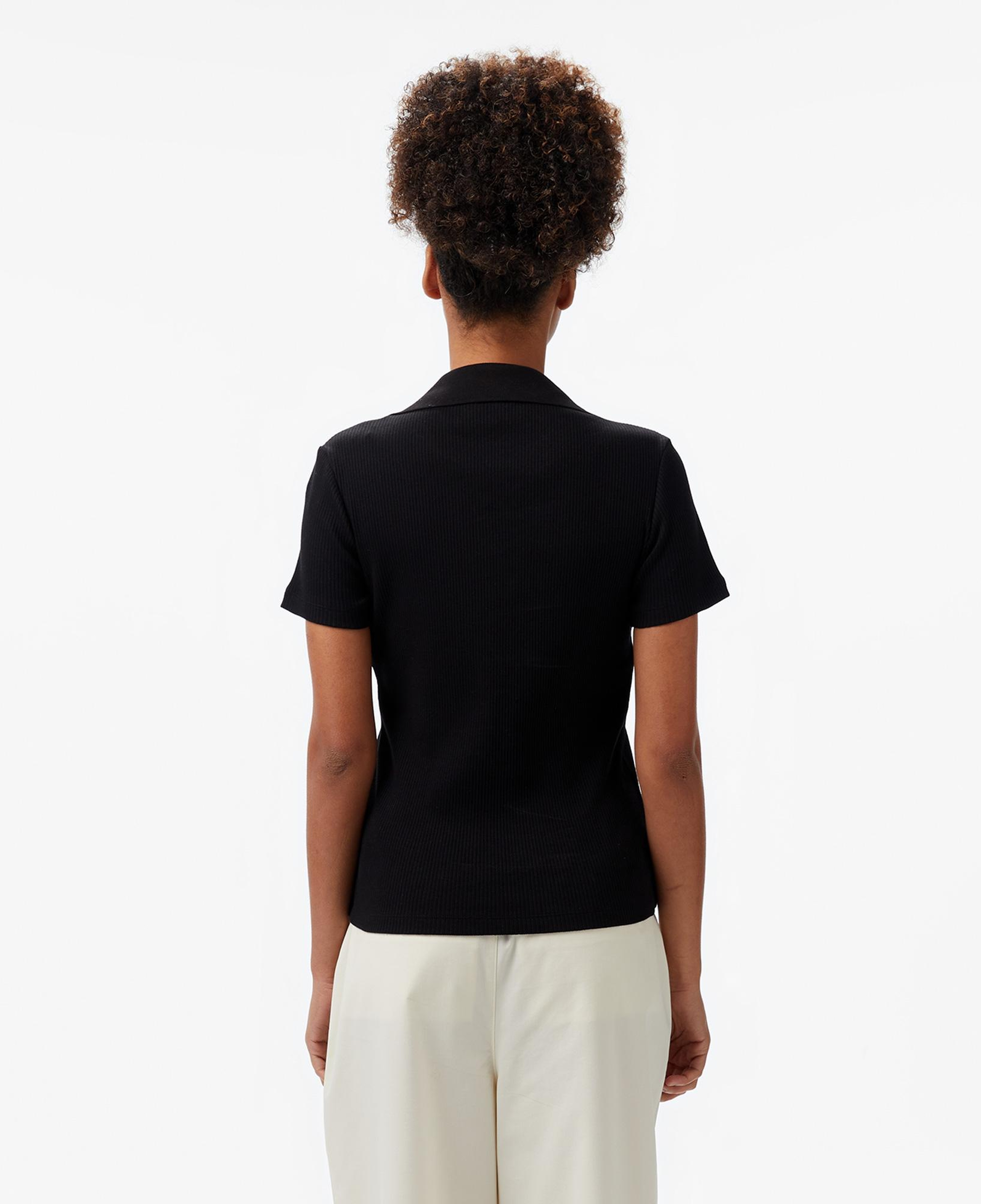 Nautica Kadın Siyah Slim Fit Polo Yaka T-Shirt