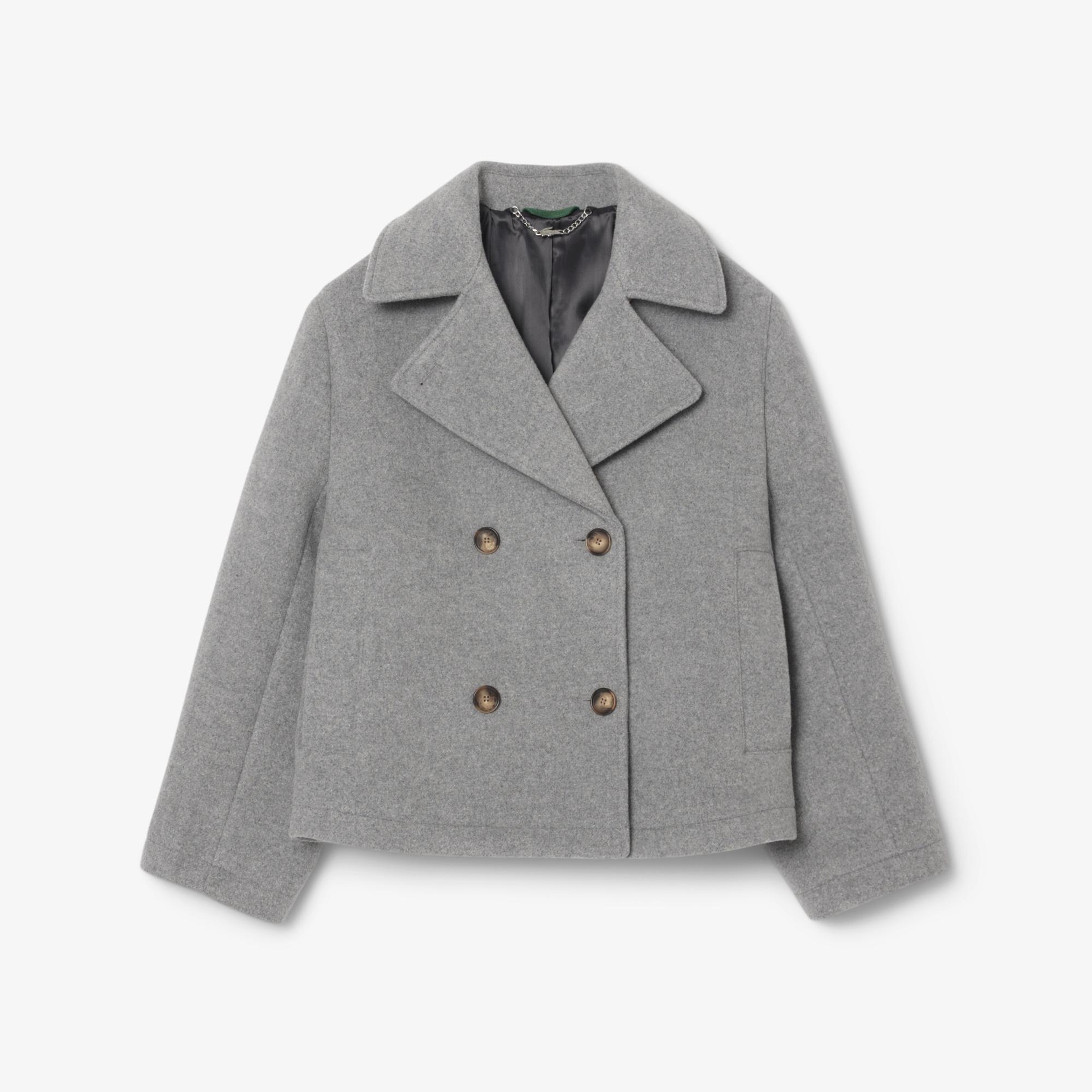 Lacoste Kadın Oversize Fit Koyu Gri Kaban