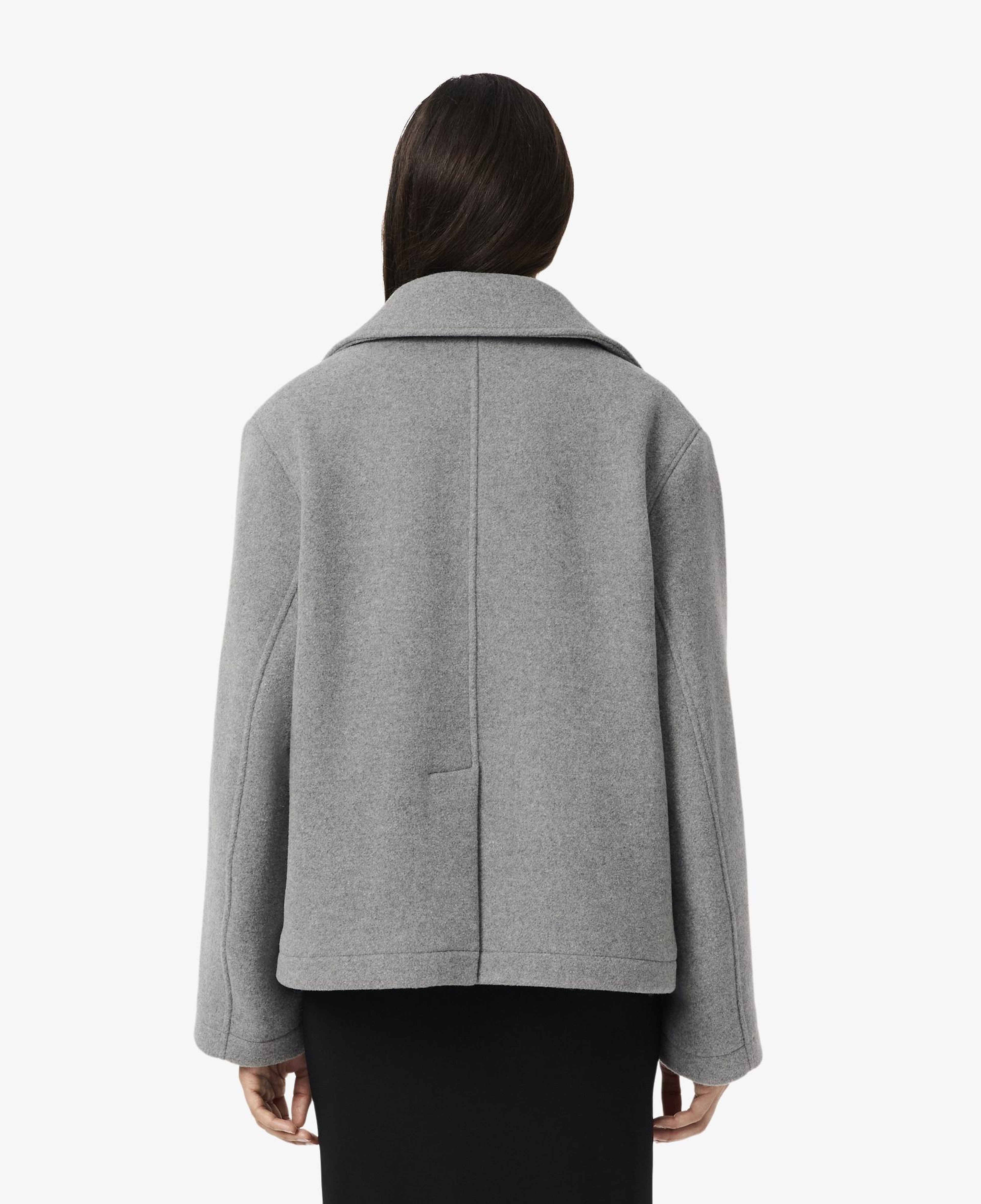 Lacoste Kadın Oversize Fit Koyu Gri Kaban