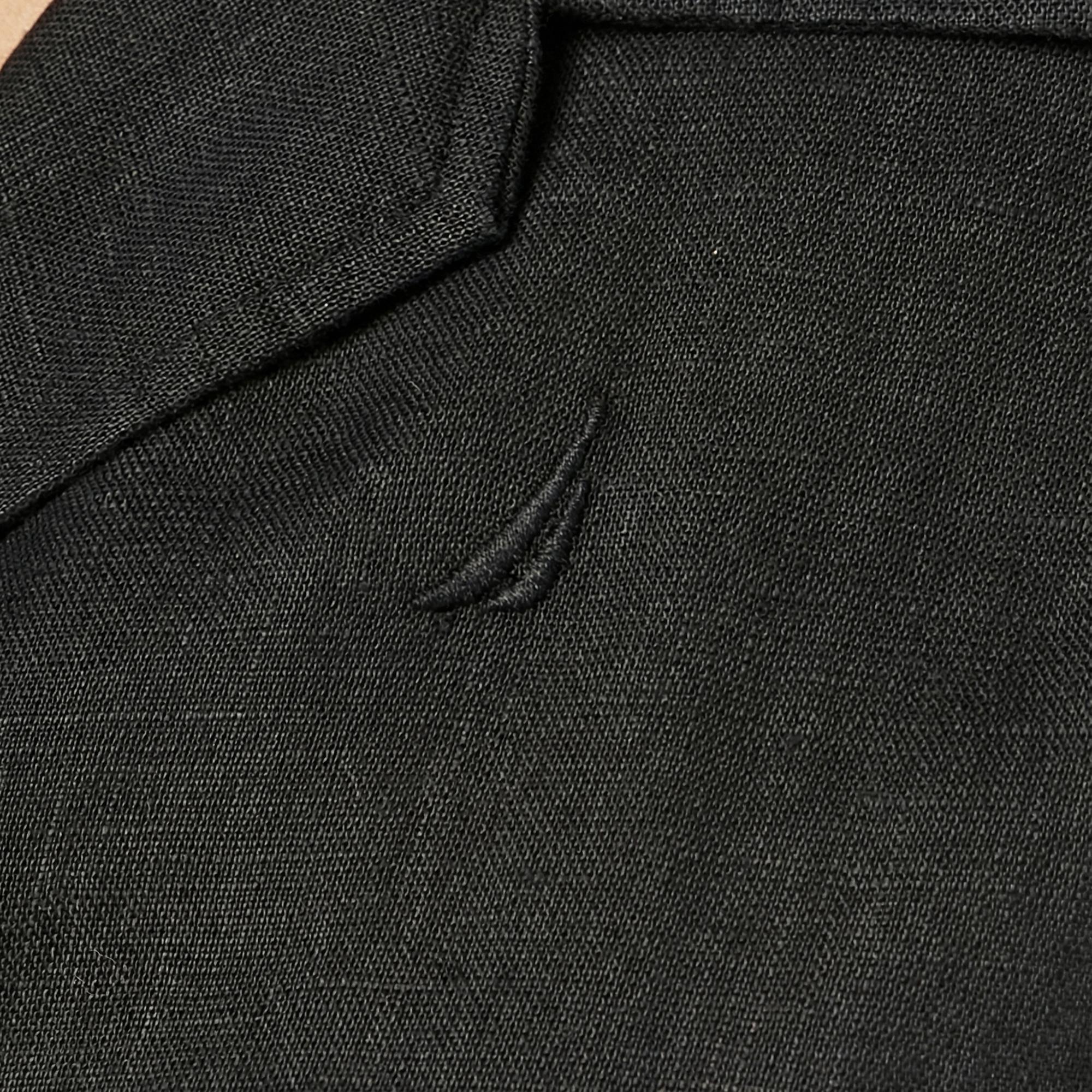Nautica Kadın Siyah Regular Fit Keten Gömlek