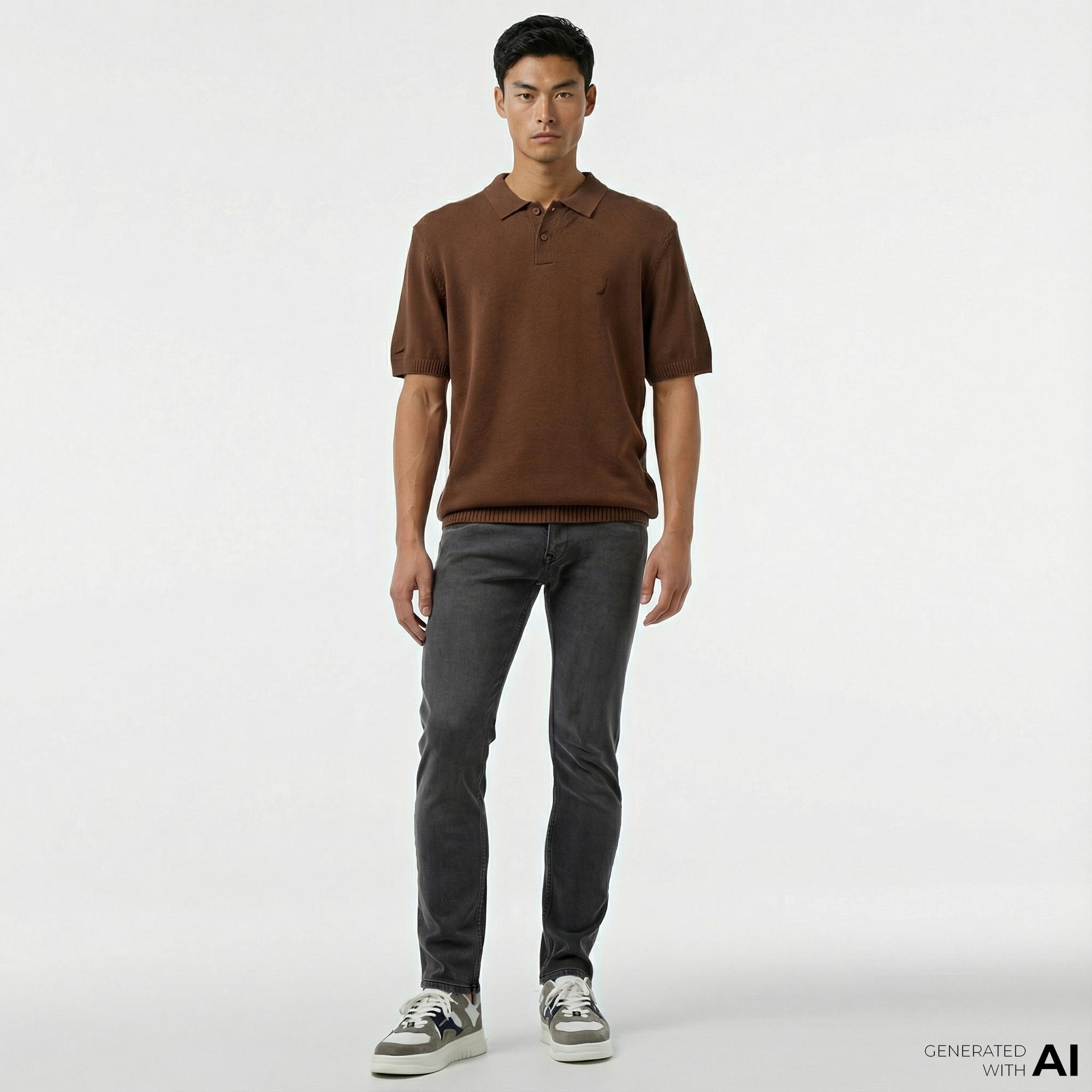 Nautica Erkek Gri Slim Fit Jean Pantolon