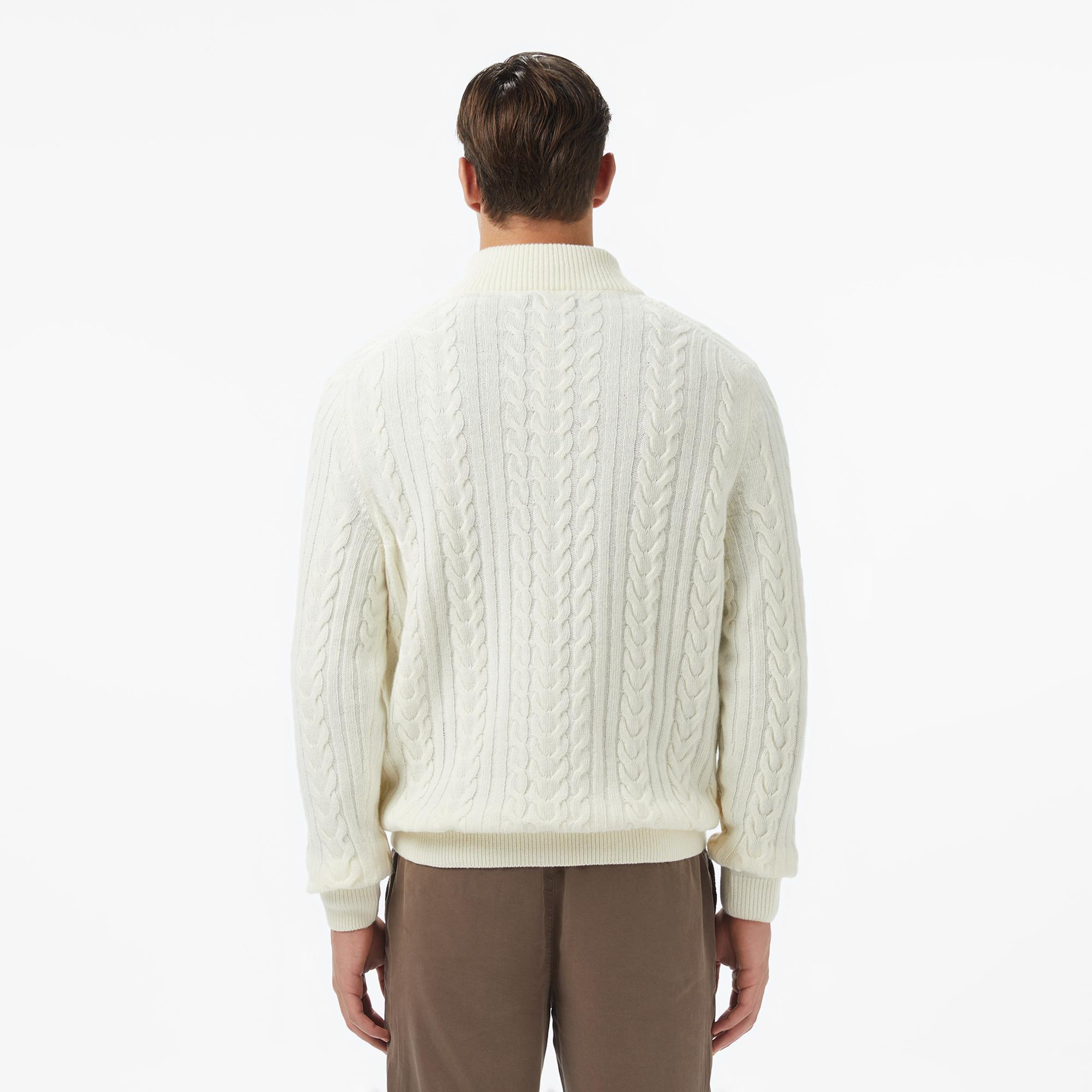 Nautica Erkek Krem Rengi Classic Fit Kazak