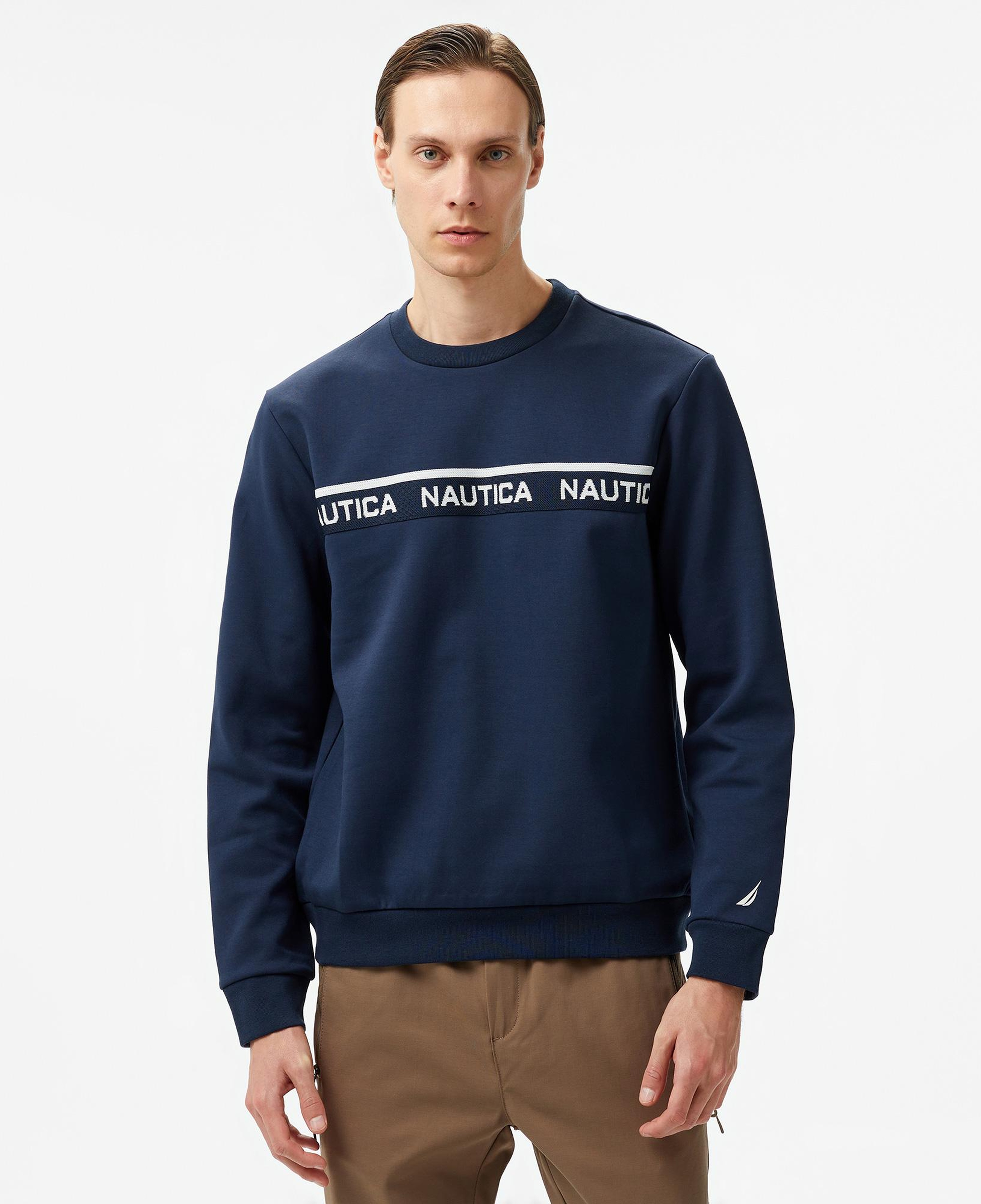 Nautica Erkek Lacivert Regular Fit Sweatshirt