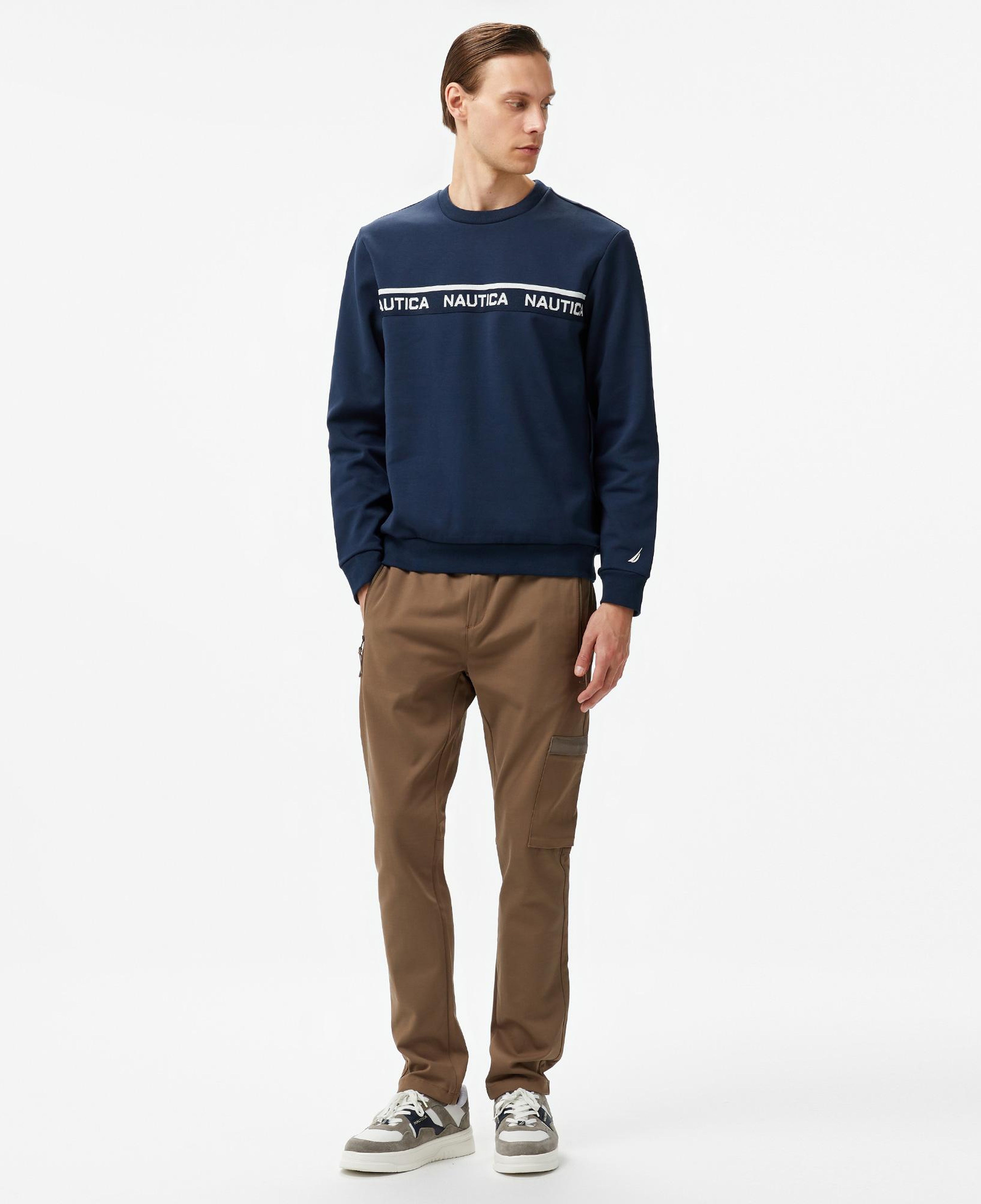 Nautica Erkek Lacivert Regular Fit Sweatshirt