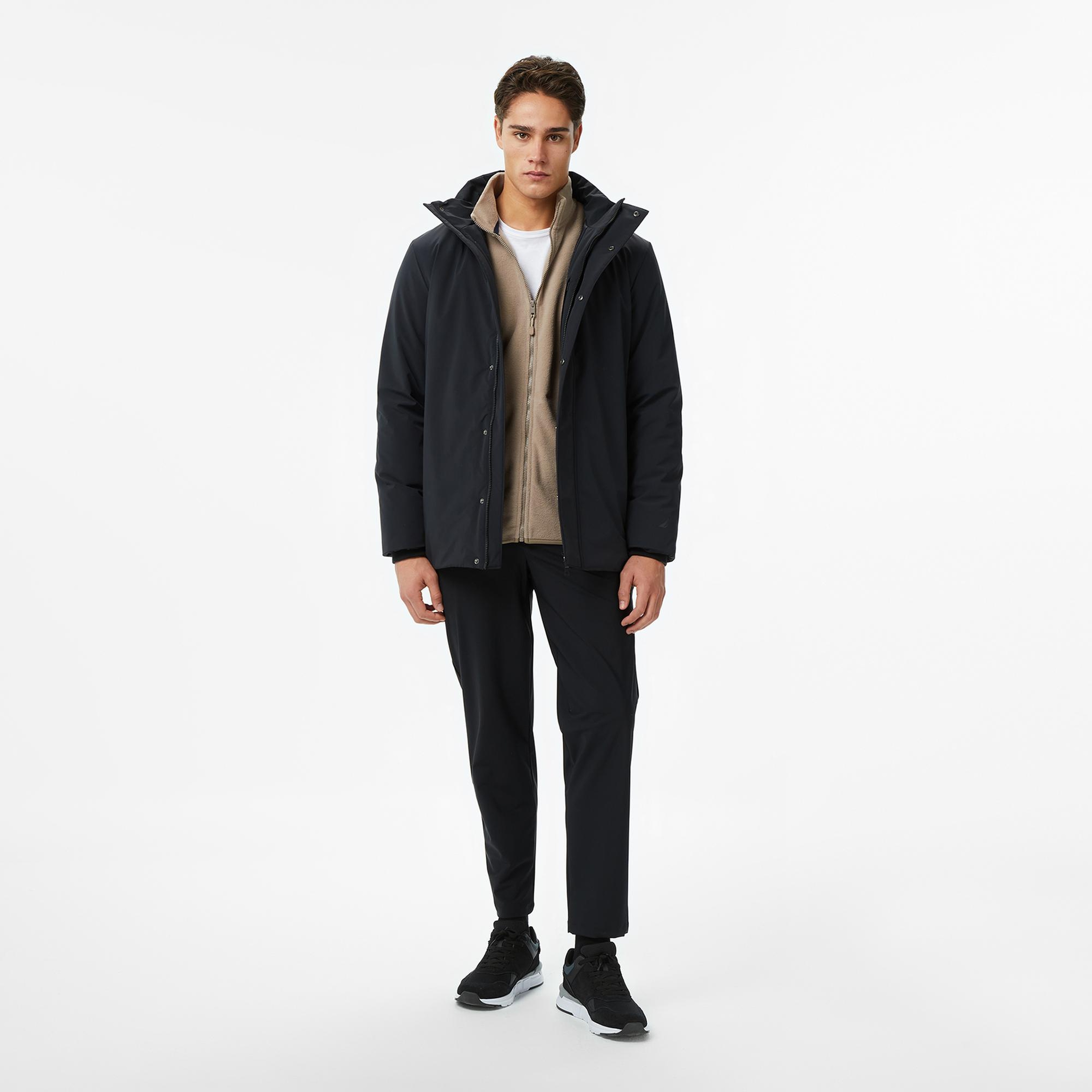 Nautica Erkek Siyah Regular Fit Mont