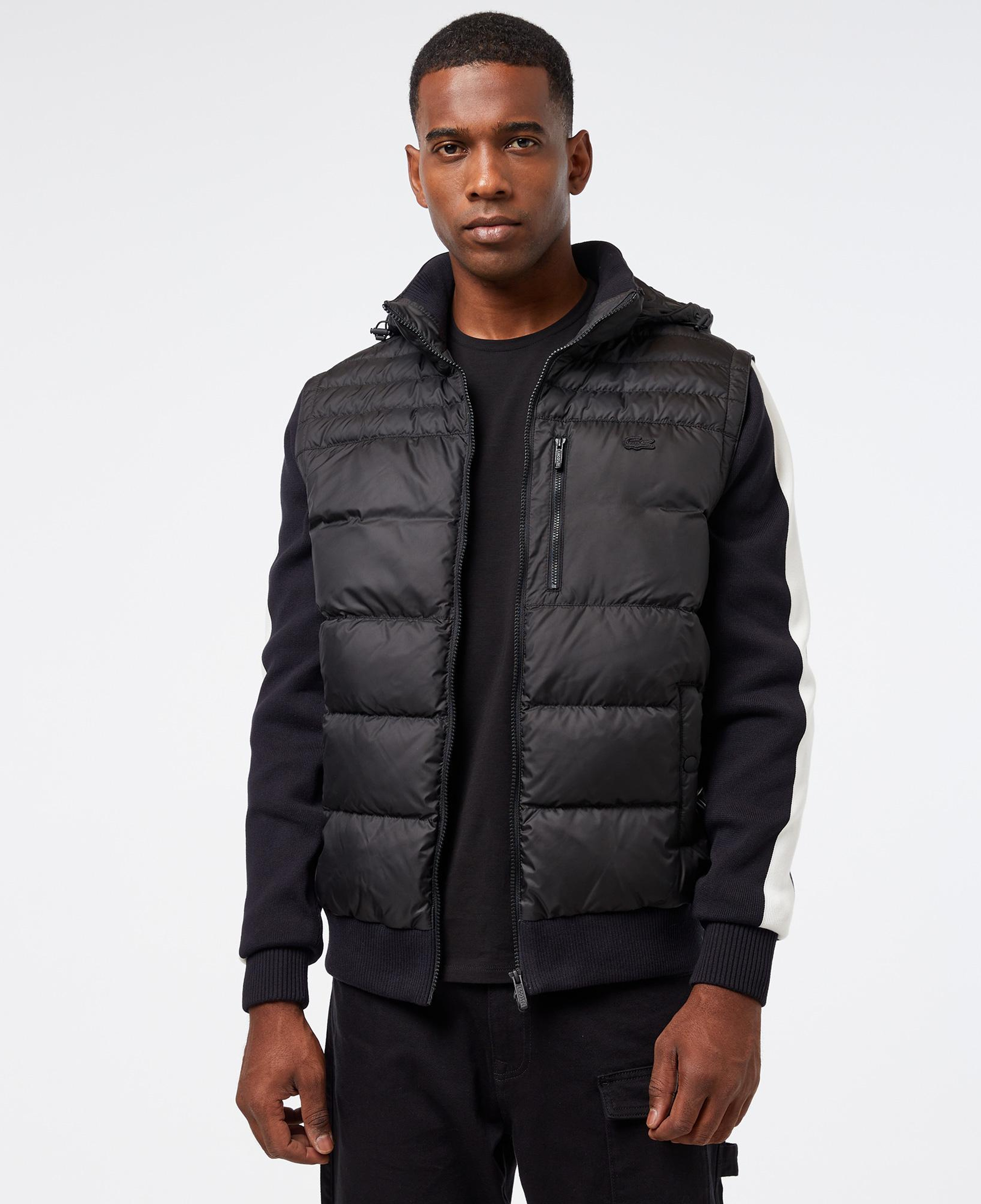 Lacoste Erkek Kapüşonlu Siyah Mont